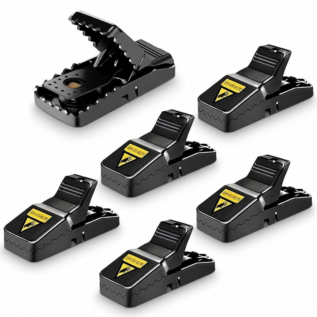 ITOPFOX Mouse Trap Reusable Snap Traps for Mice Indoor Outdoor Pest ...