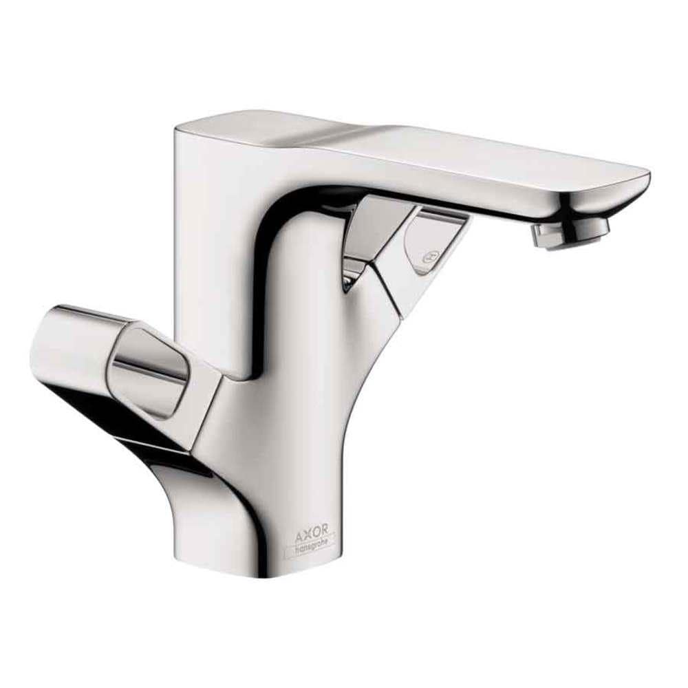 Hansgrohe 11024001 Axor Urquiola Chrome Single Hole 2-Handle Bathroom Sink Faucet with Drain