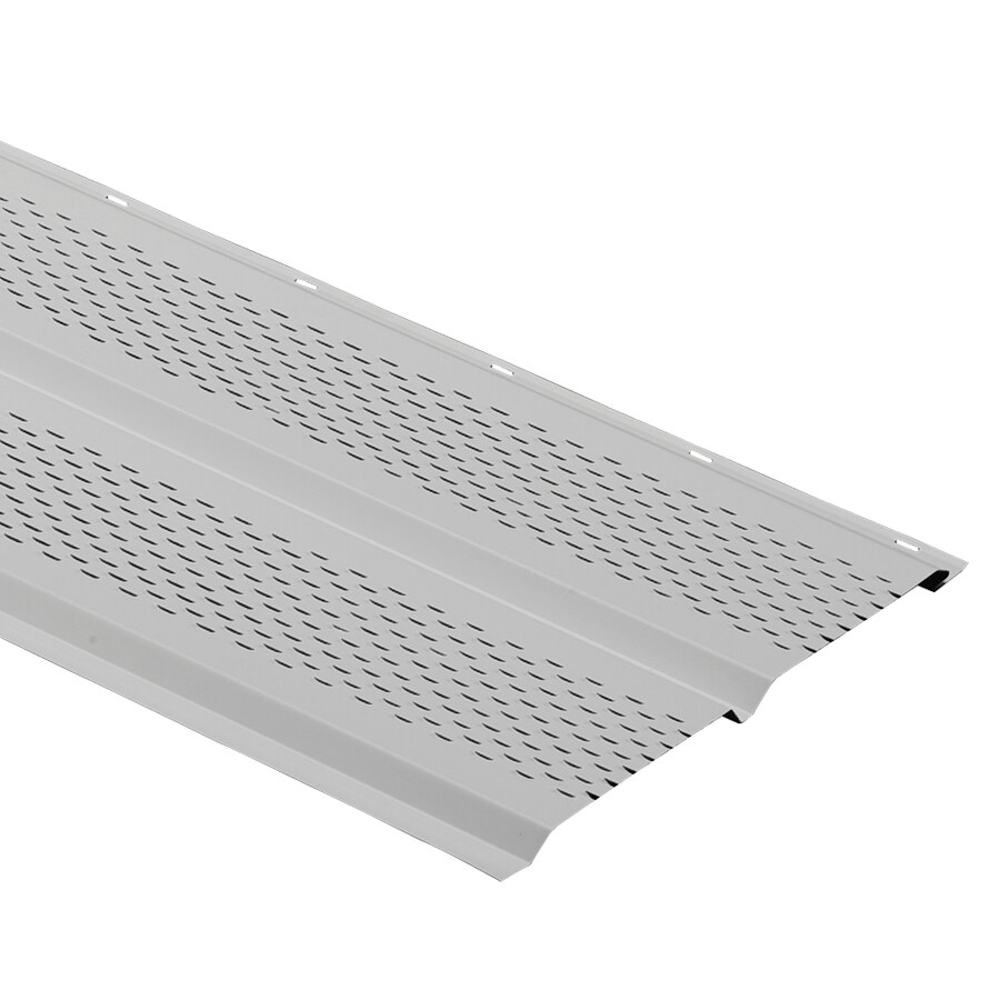 Durabuilt 36783202 12-in x 144-in 162 Gray Aluminum Vented Soffit