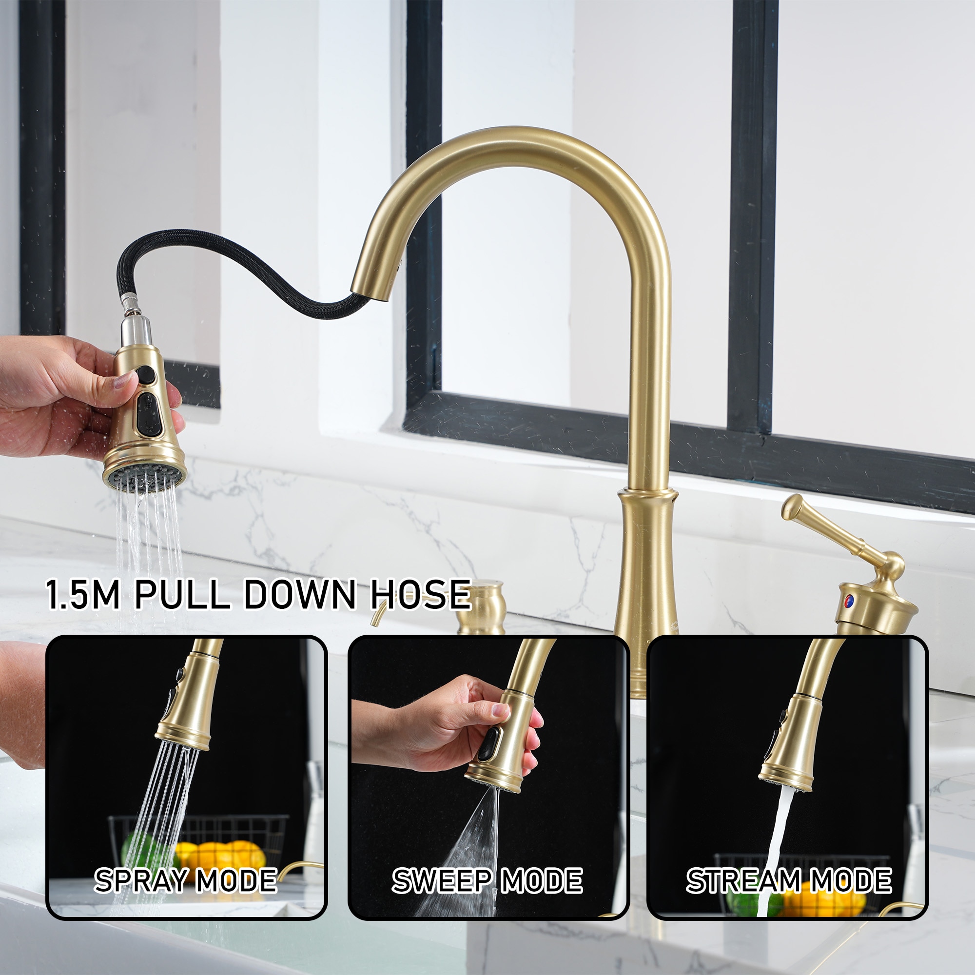 Clihome DG-KF03LSJ Kitchen-Faucets - View #5