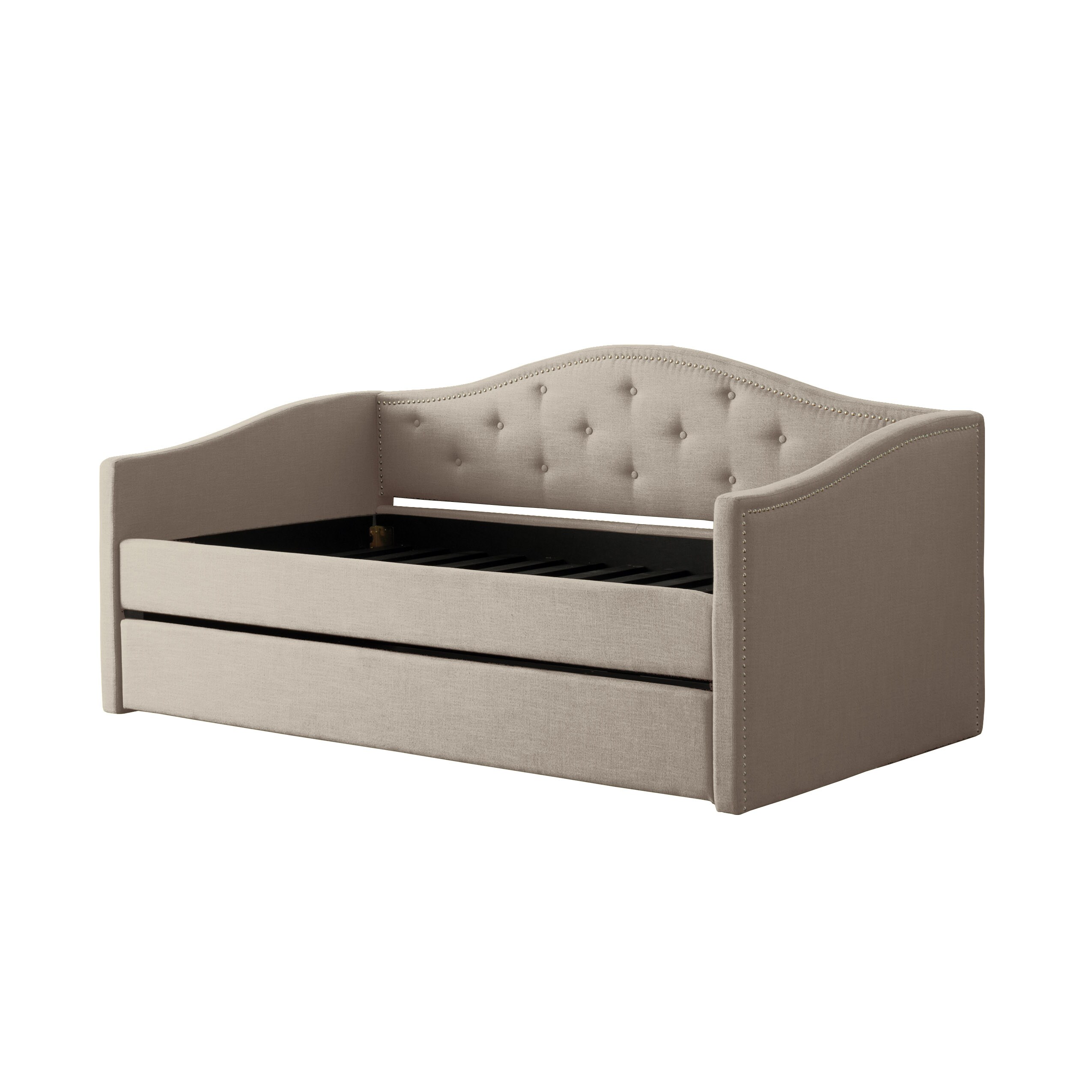 CorLiving BBT-120-S Fairfield Beige Twin Wood Daybed Bed