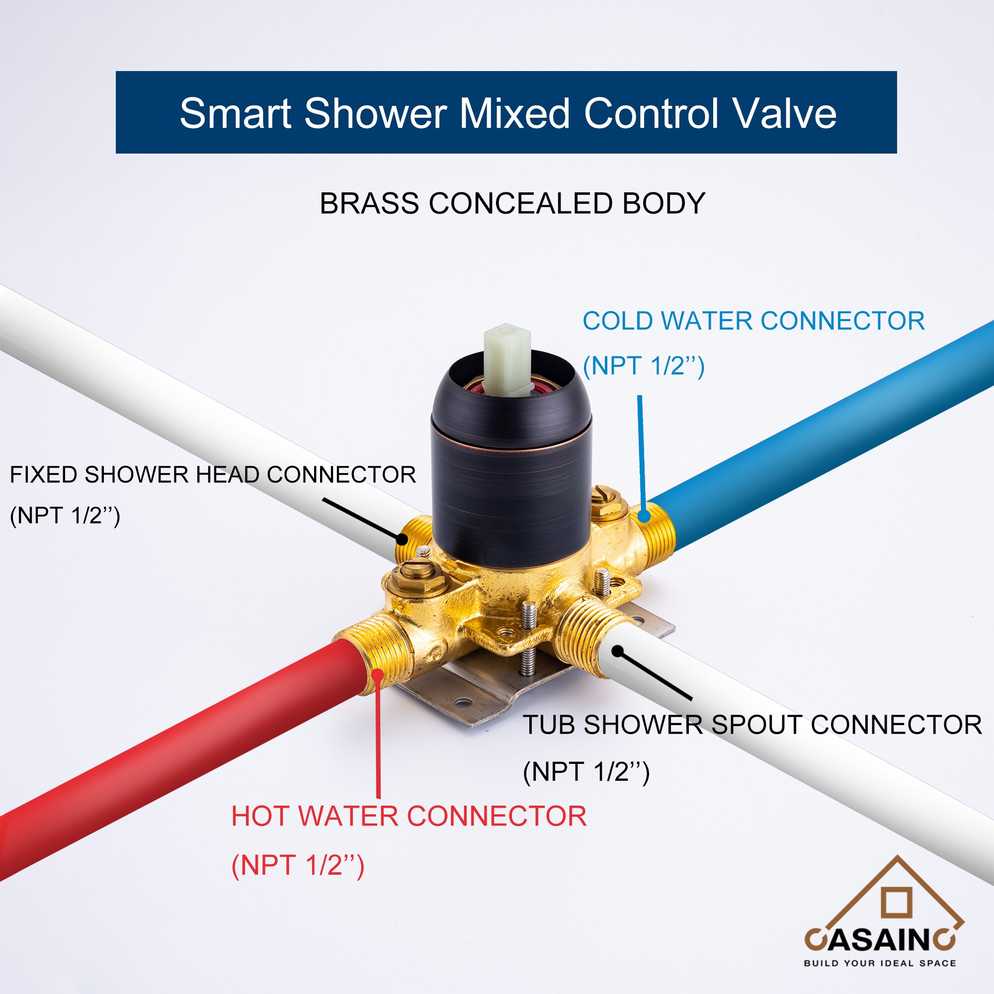 CASAINC HM-B202-SQ-ORB Tub-Shower-Faucets - View #8