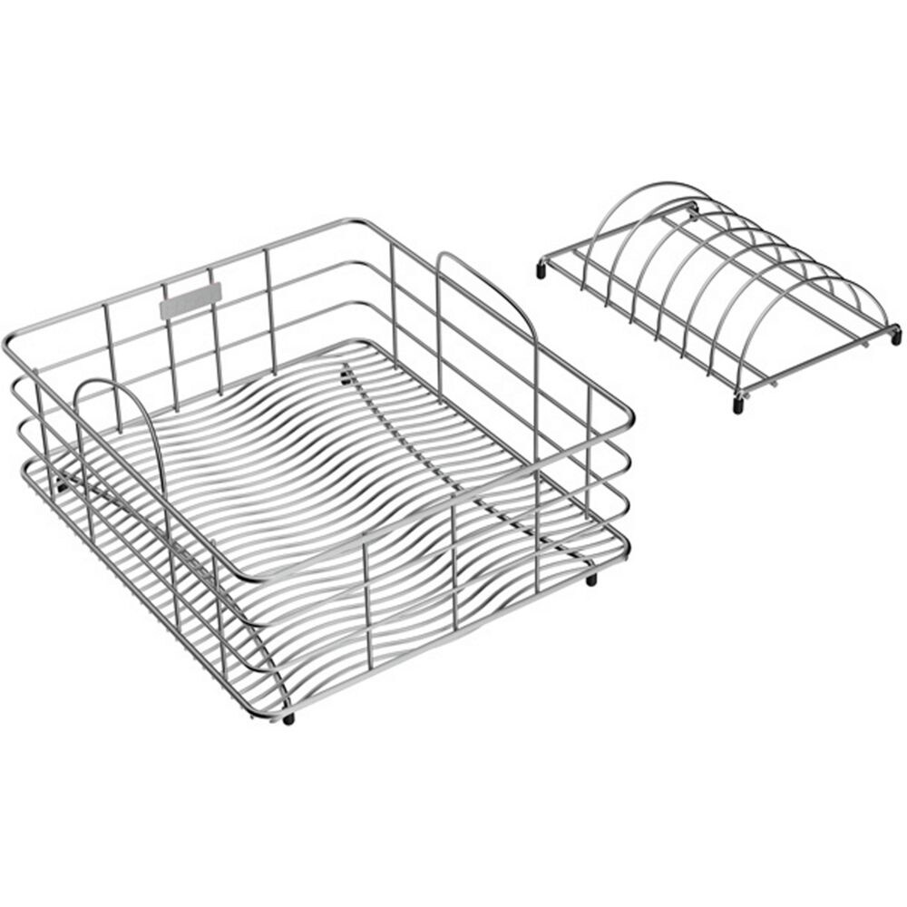 Rubbermaid 13.8-in W x 17.6-in L x 5.93-in H Metal Dish Rack at