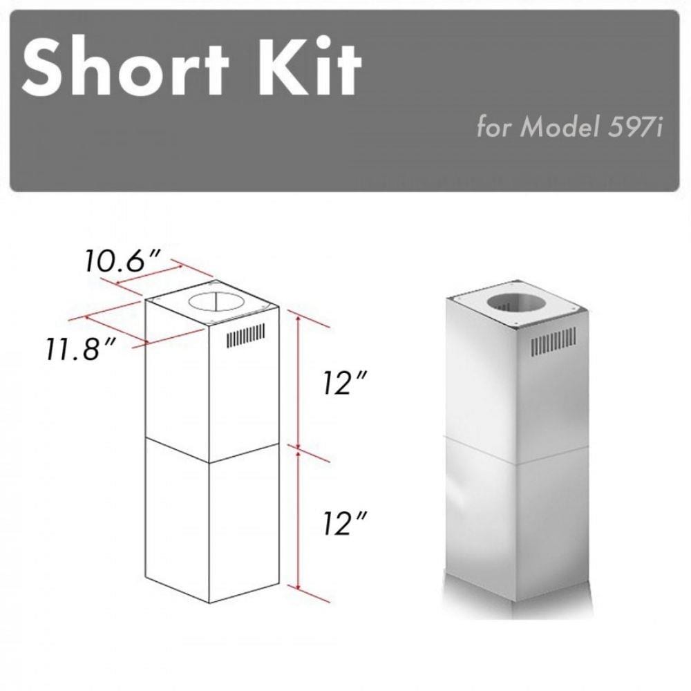 zline range hood short kit