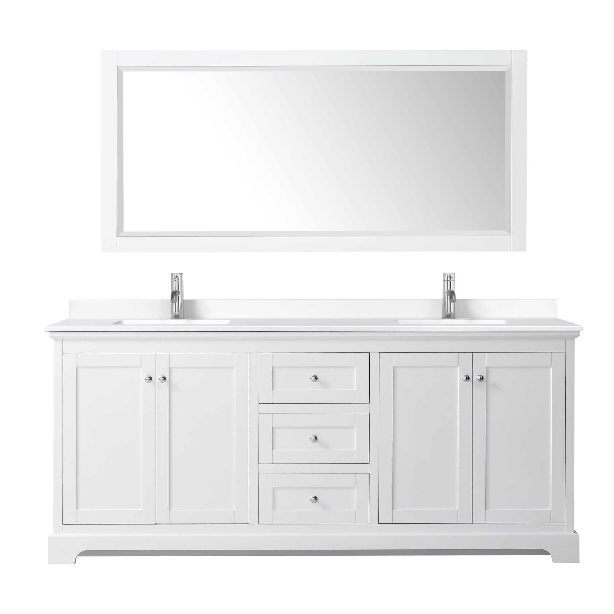 Wyndham Collection WCV232380DWHWCUNSMXX Bath-Vanity-Combo - View #2