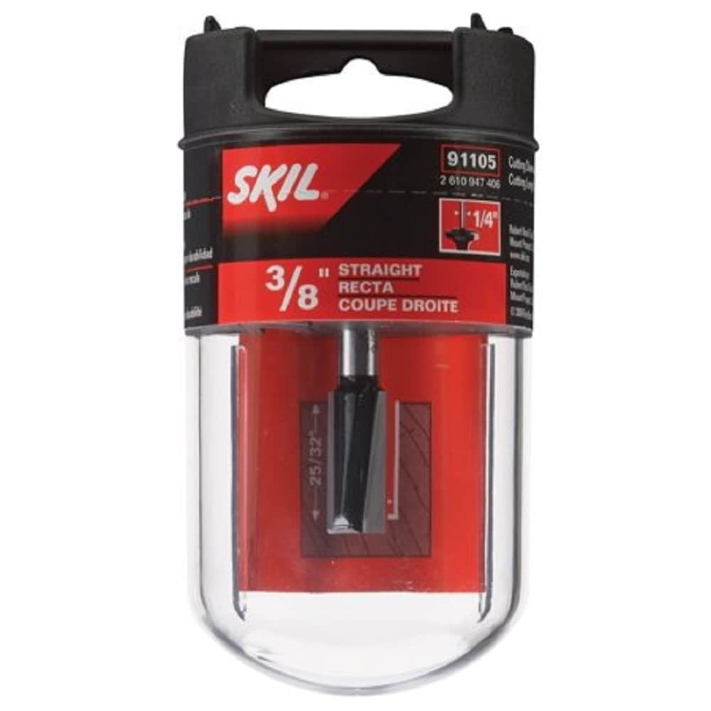 SKIL 91105 3/8-in Carbide-Tipped Straight Router Bit