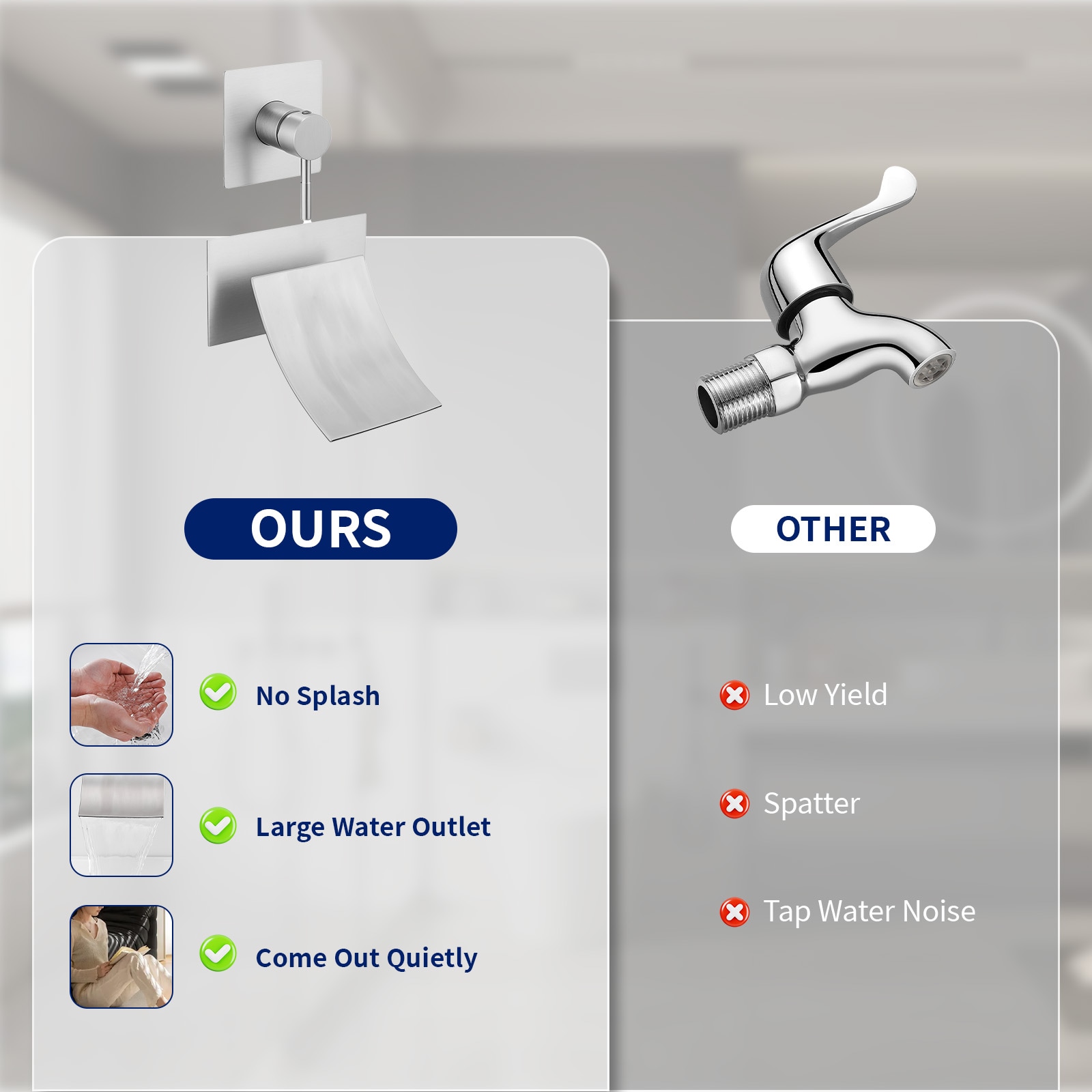 Wall Waterfall Faucet