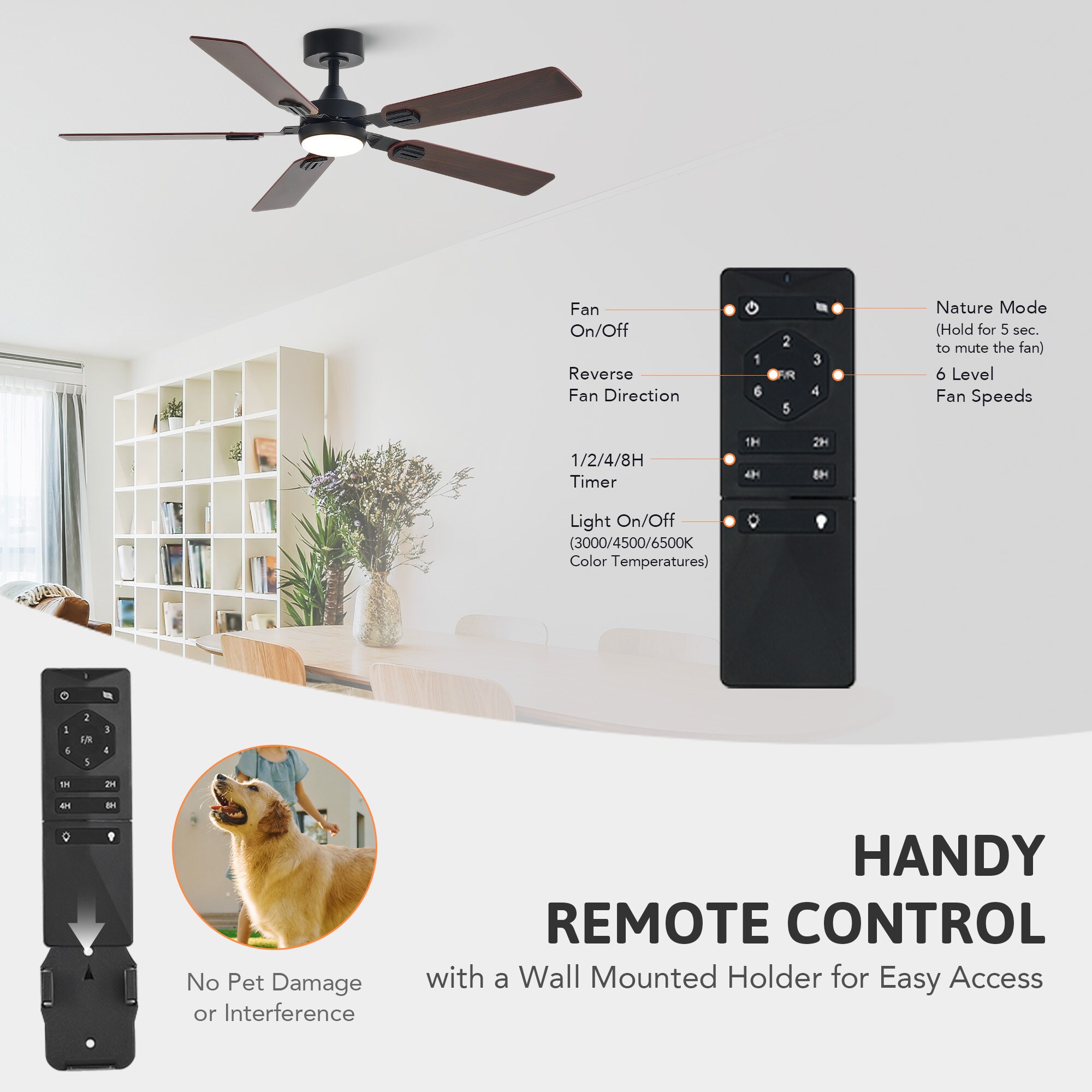 CO-Z CFN-1318-BW Ceiling-Fans - View #10