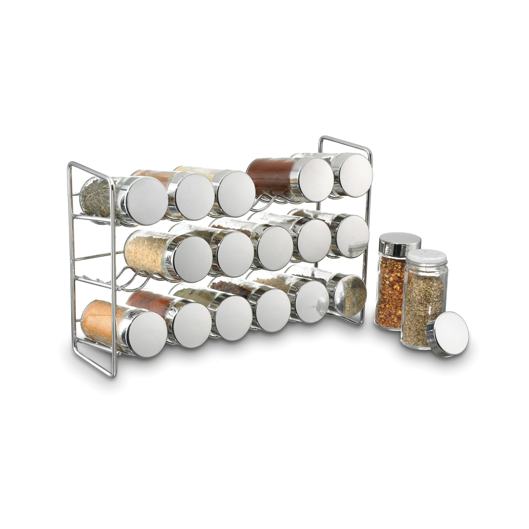 Home-Complete 18-Pack 17.7-in W x 74-in H 9-Tier Hook-on Metal