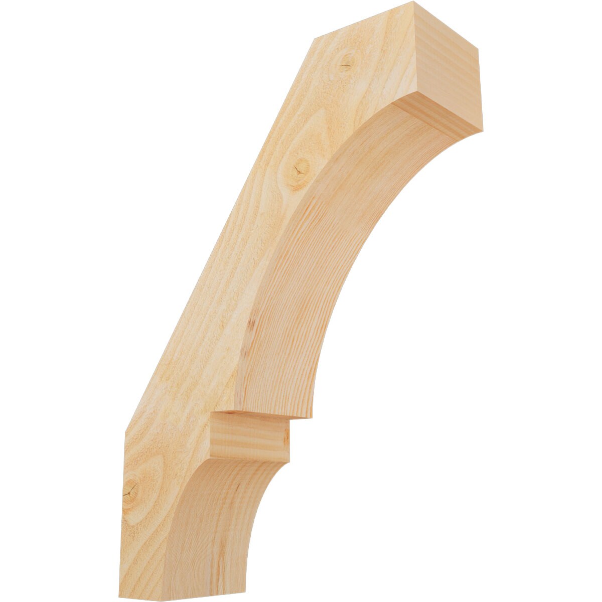 Ekena Millwork BRC06X18X26BOA00RDF 6-in x 18-in x 26-in Douglas Fir Unfinished Wood Balboa rough sawn