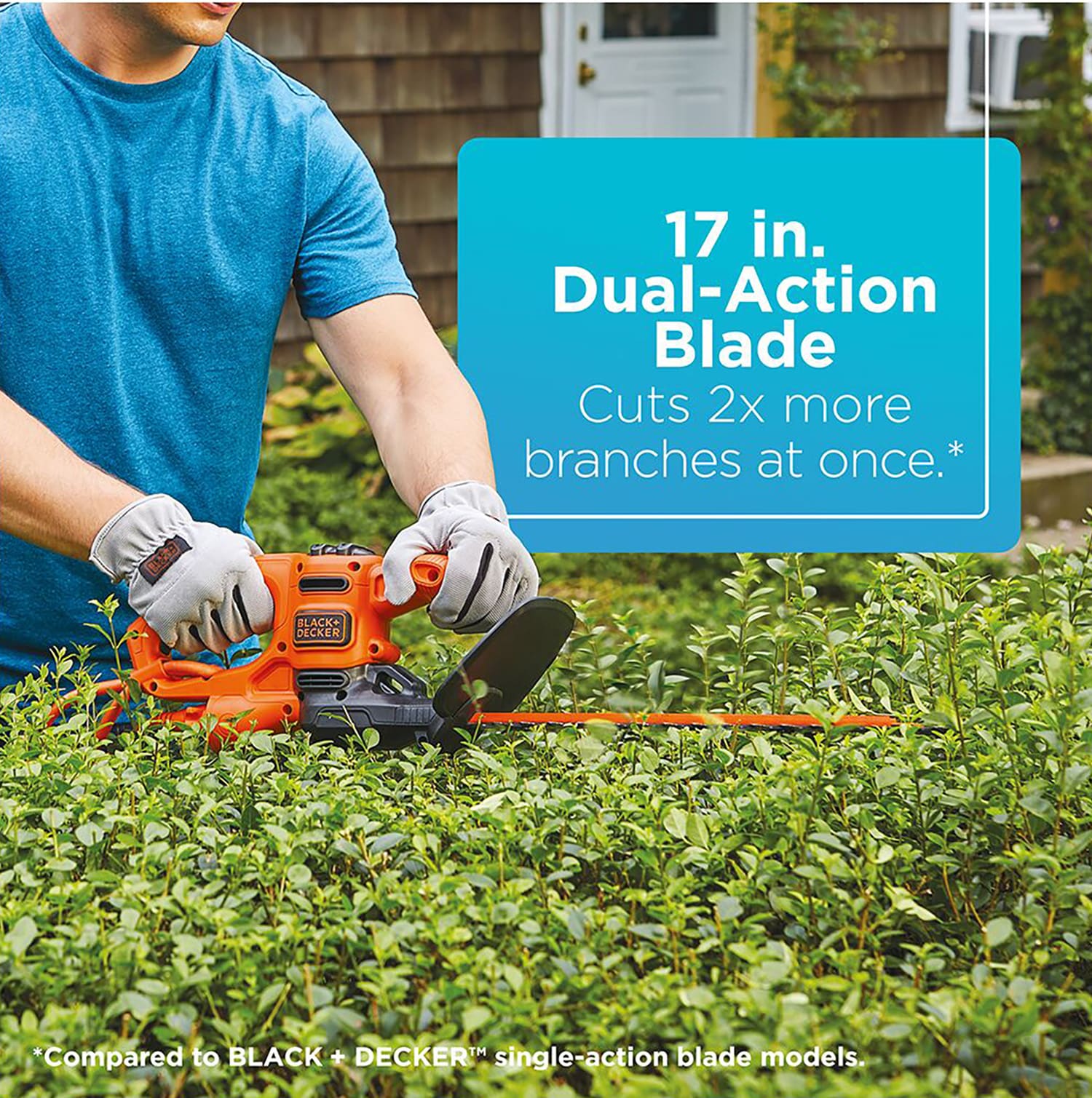 Black & Decker 17 Blade Hedge Trimmer - Easy Backyard Gardening