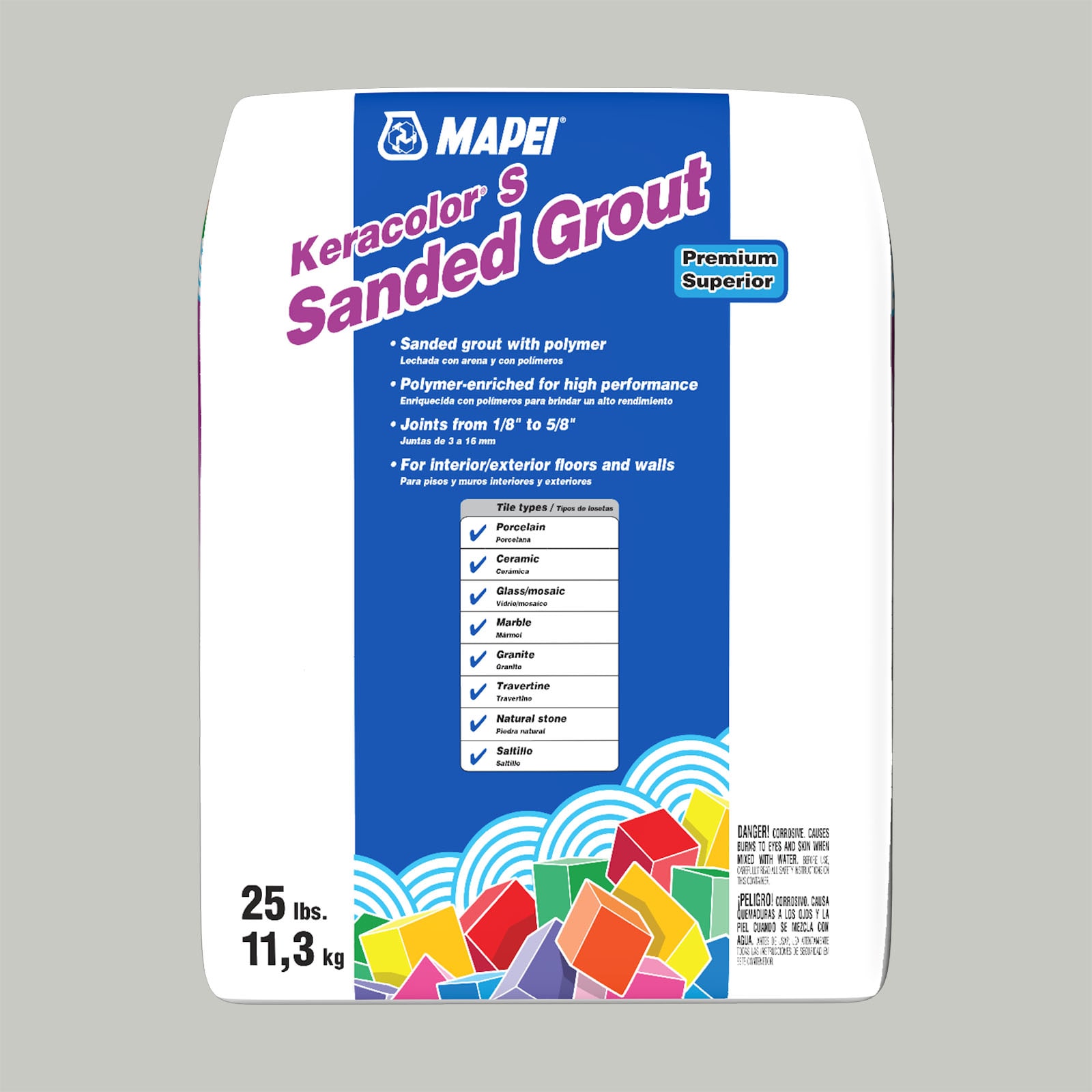 MAPEI 5UJ509311 Keracolor Warm Gray #5093 Sanded Grout (25-lb)