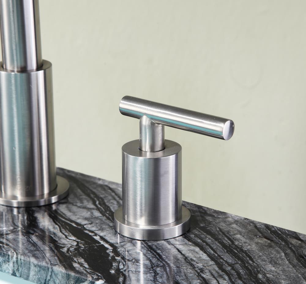 ANZZI Spartan Brushed Nickel Widespread 2-Handle WaterSense 