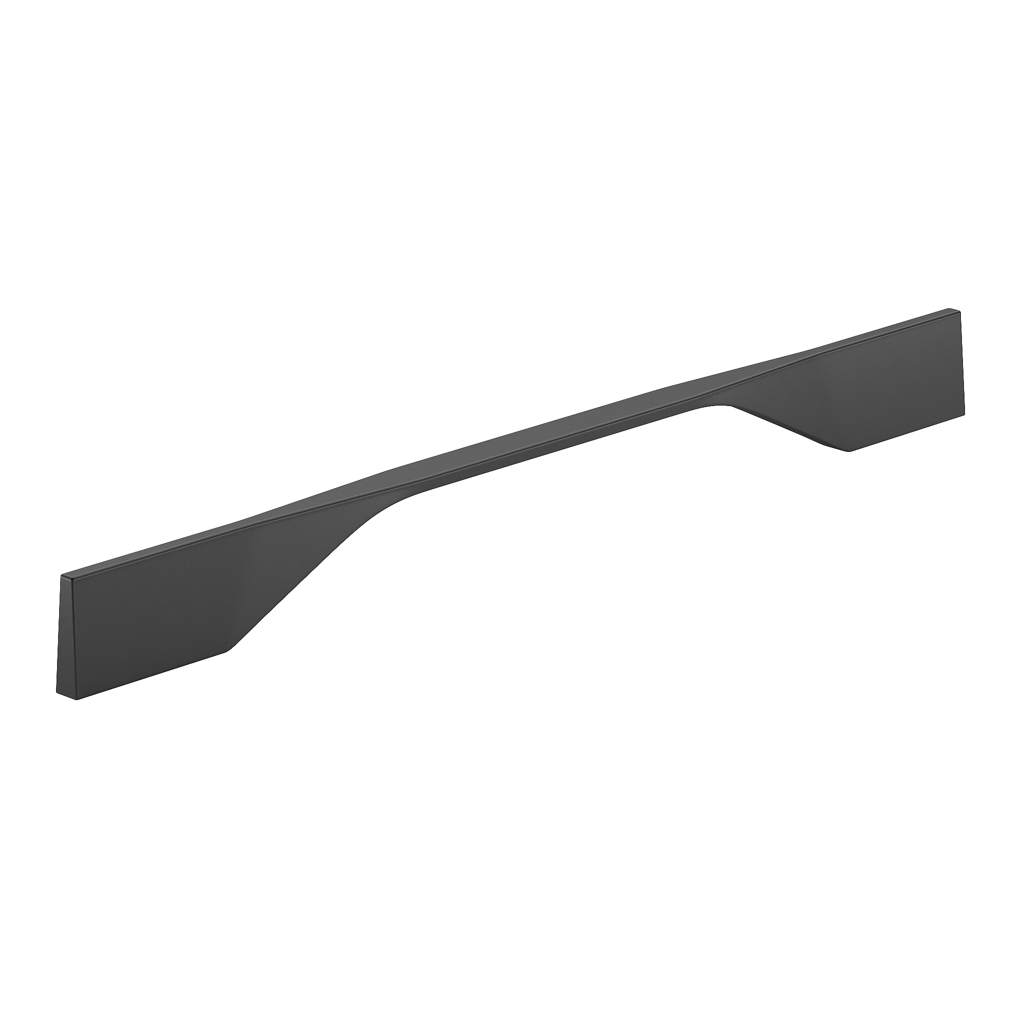 Richelieu BP9253256900 Creston 8-13/16-in or 10-1/8-in , 224mm or 256mm Center to Center Matte Black Dual Mount Arch Handle