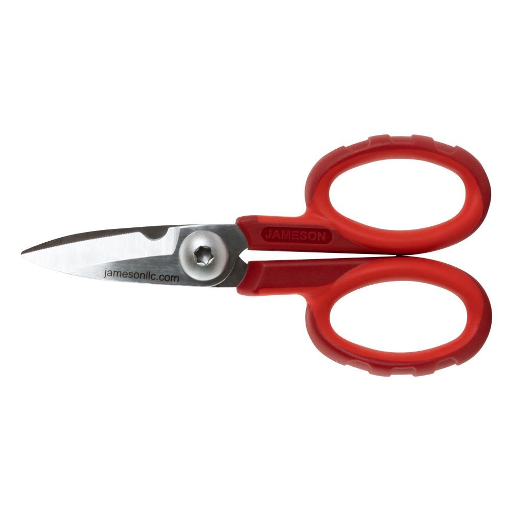 Dependable Industries 3 Pack All Purpose Stainless Steel Scissors Crafts Home Office Sewing, Red
