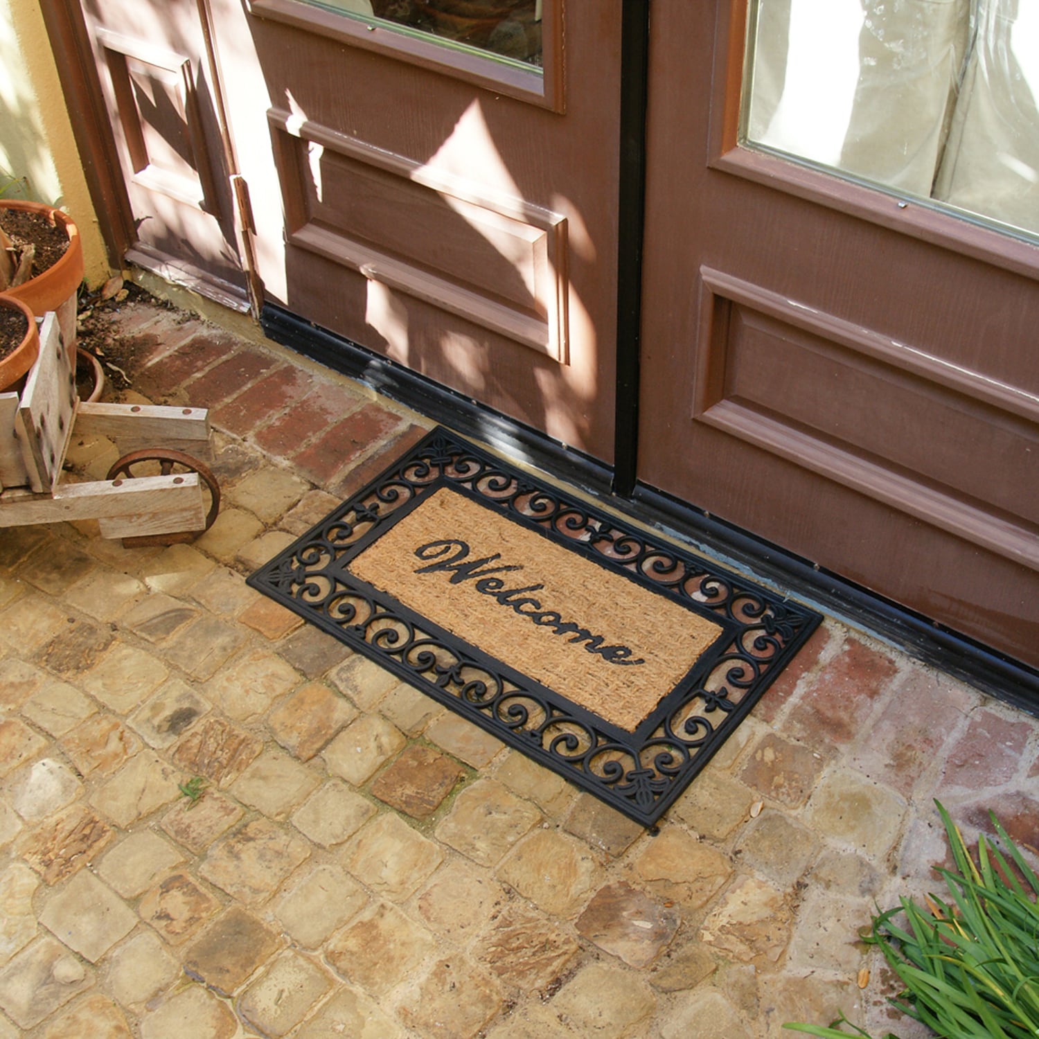 Home & More True Step Wave Rubber Doormat