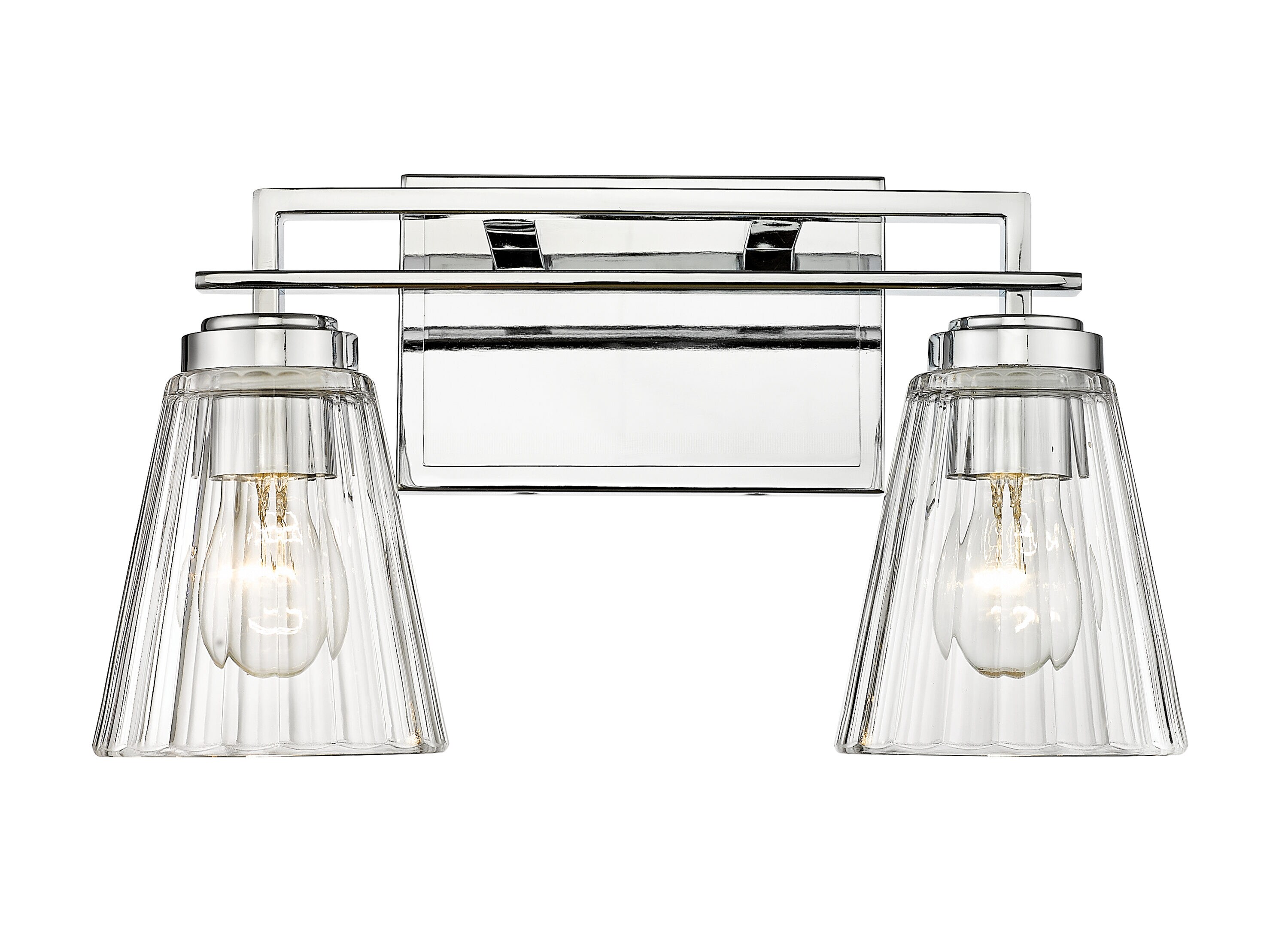 Z-Lite Lyna 16-in 2-Light Chrome Transitional Vanity Light in the 