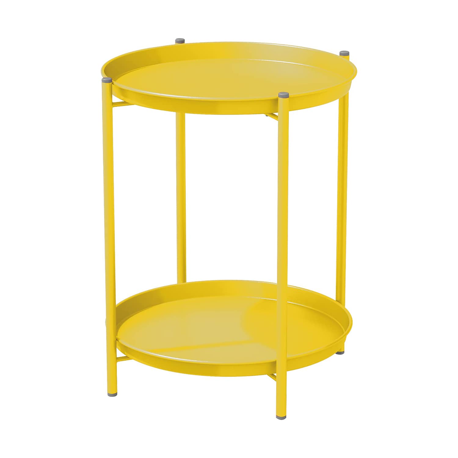 BANSA ROSE BALE2326 Potia Tables Round Outdoor End Table 20.6-in W x 28.1-in L