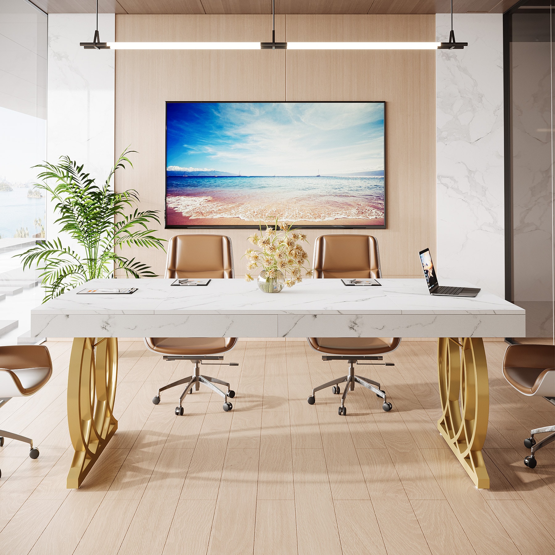 Tribesigns LWOYJL-1182YY Office-Tables - View #2