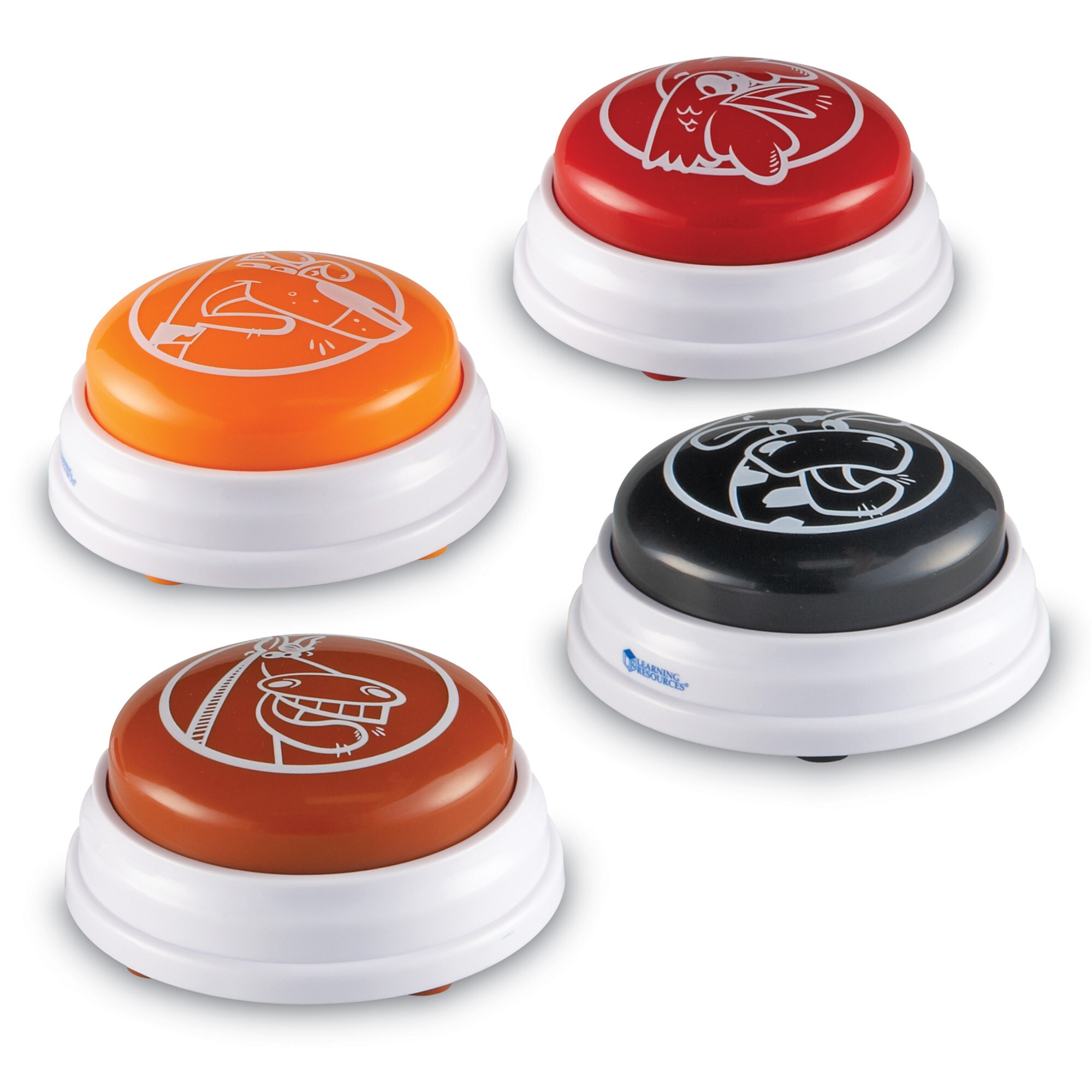 Learning Resources LER3775 Barnyard Answer Buzzers, Set Of 4