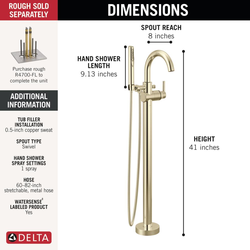 Delta T4759-PNFL Roman-Tub-Faucets - View #4