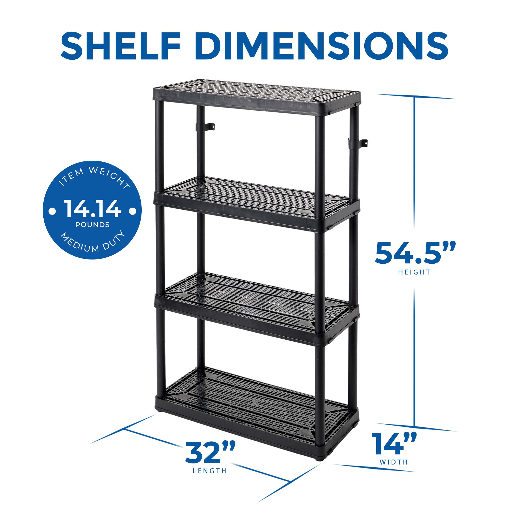 Gracious Living 100695 Free-Standing-Shelving - View #3