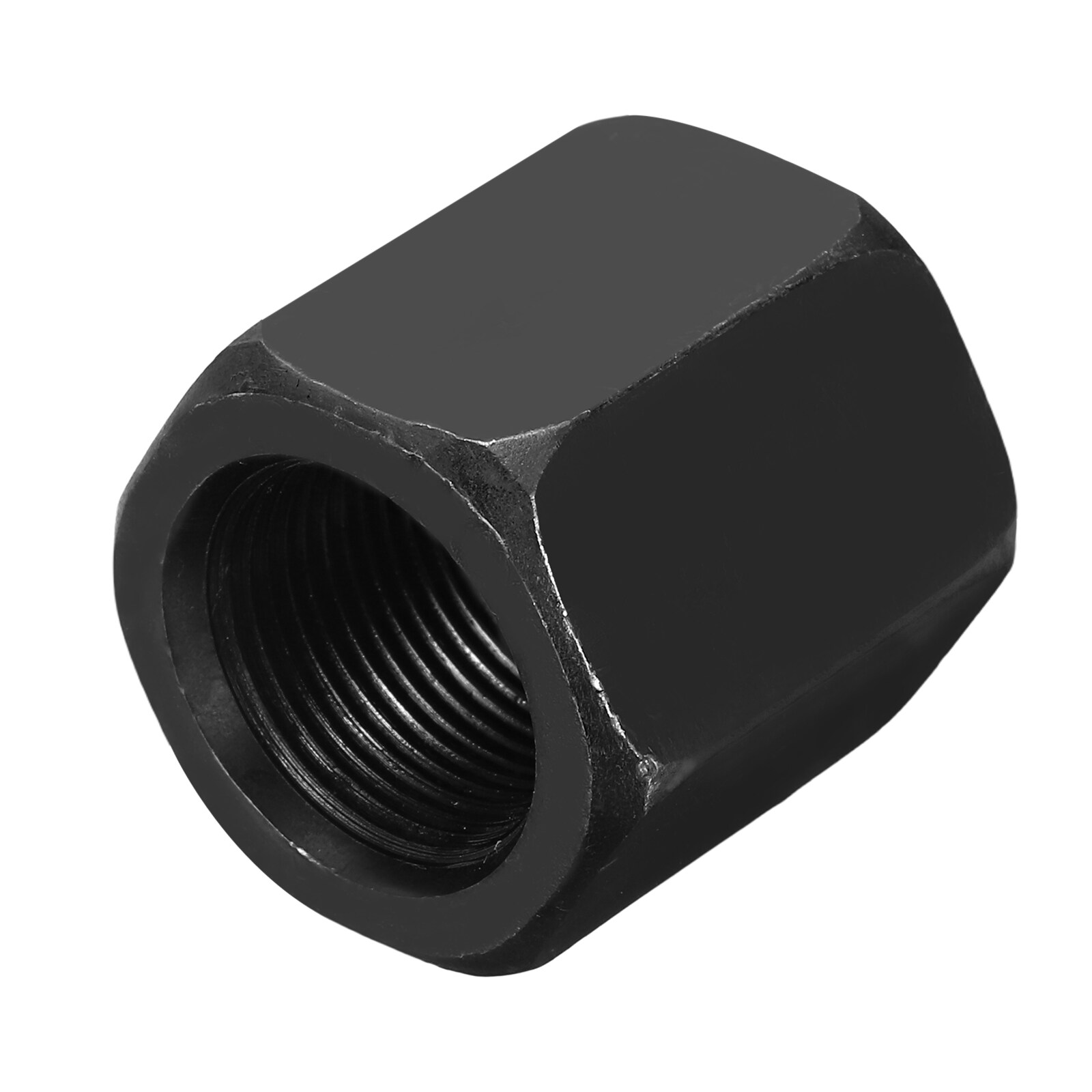 Unique Bargains M22x1.5mm Hex Coupling Nuts 35mm/1.4 Inch Fine Thread Black