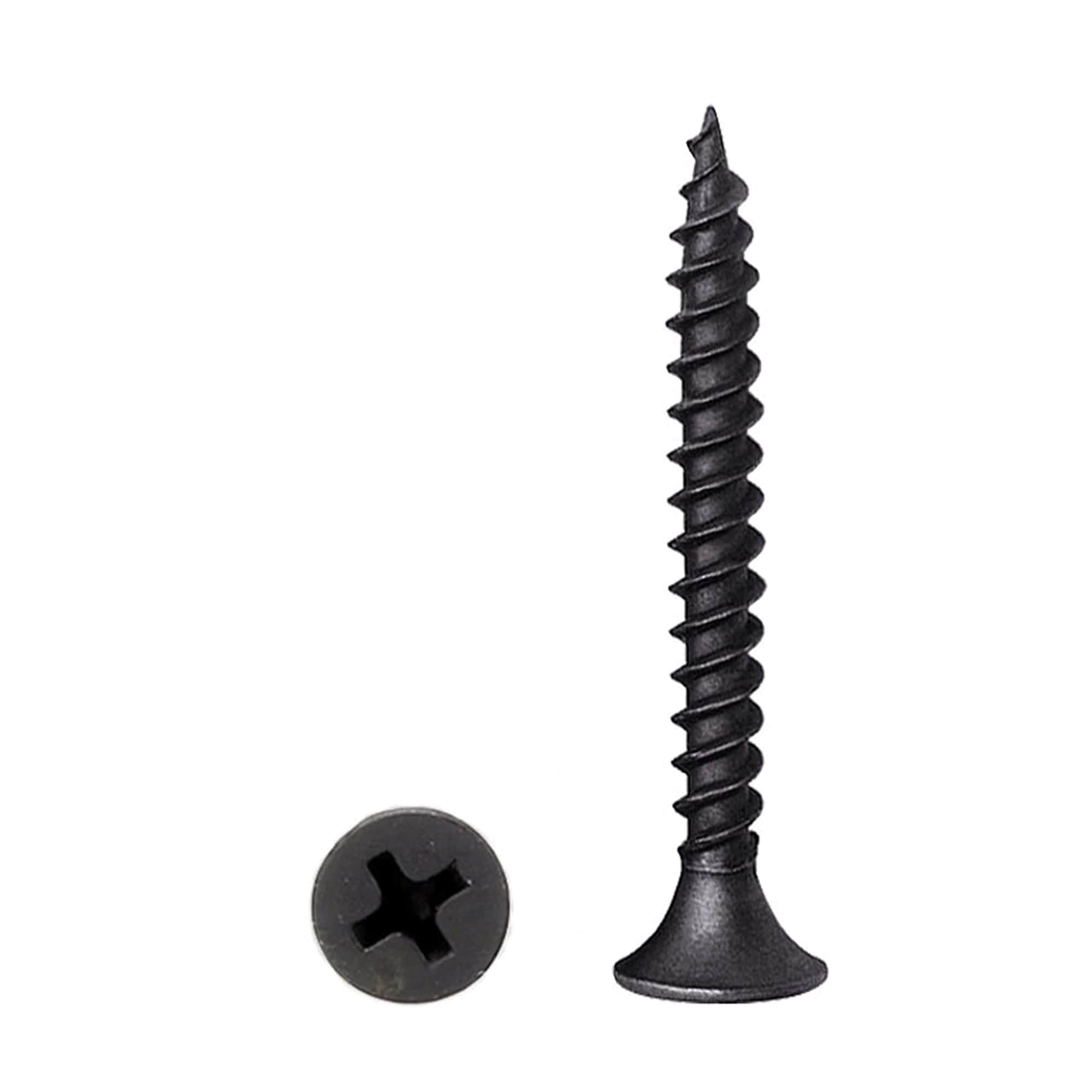 JVFCXXV  Number Six by Two Inch Wood Screws Phillips Flat Head Self Tapping Countersunk Exterior Wood Fasteners for Woodworking Repairs and DIY