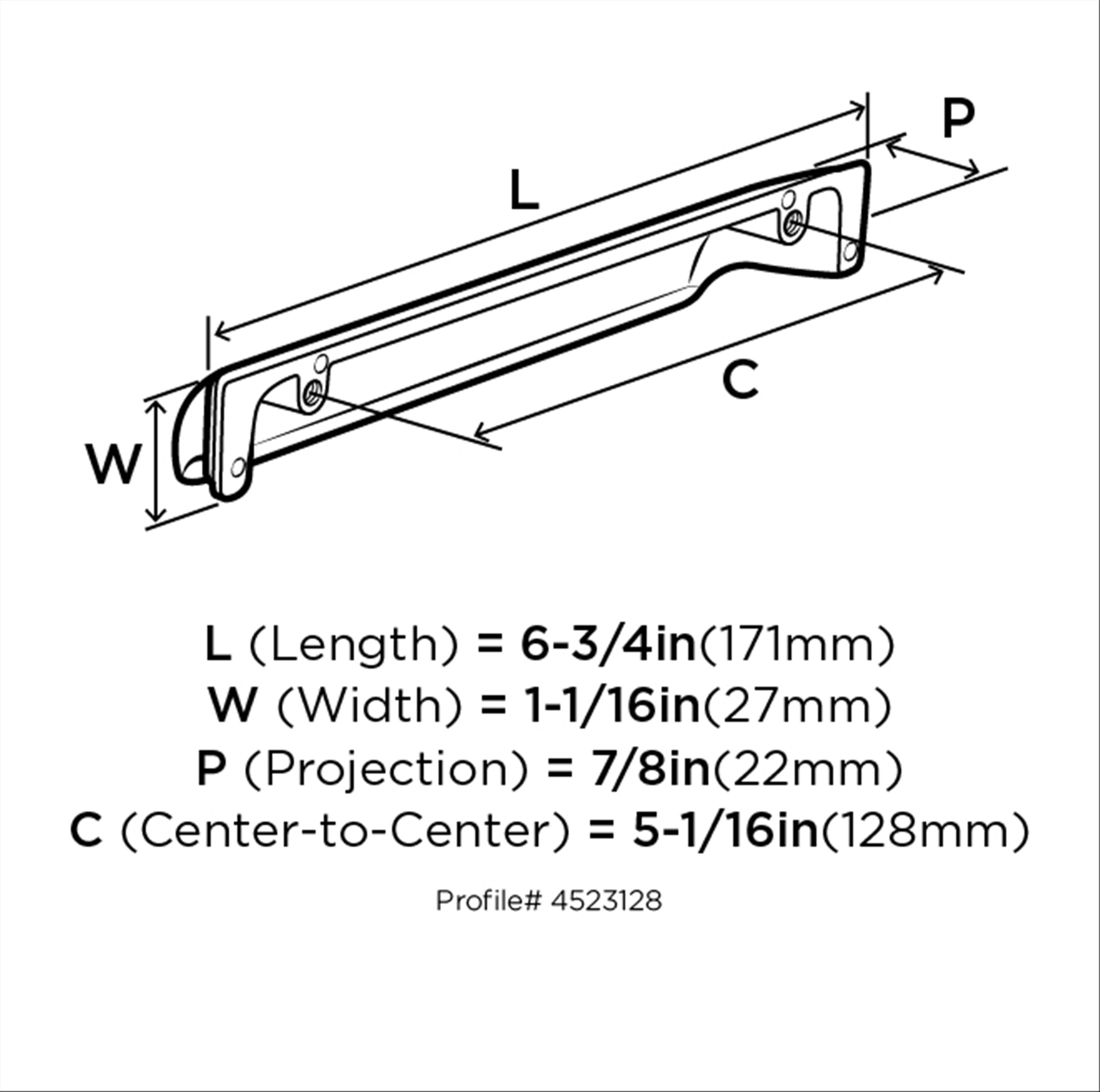 Amerock BP4523128MB Cabinet-Pulls - View #8