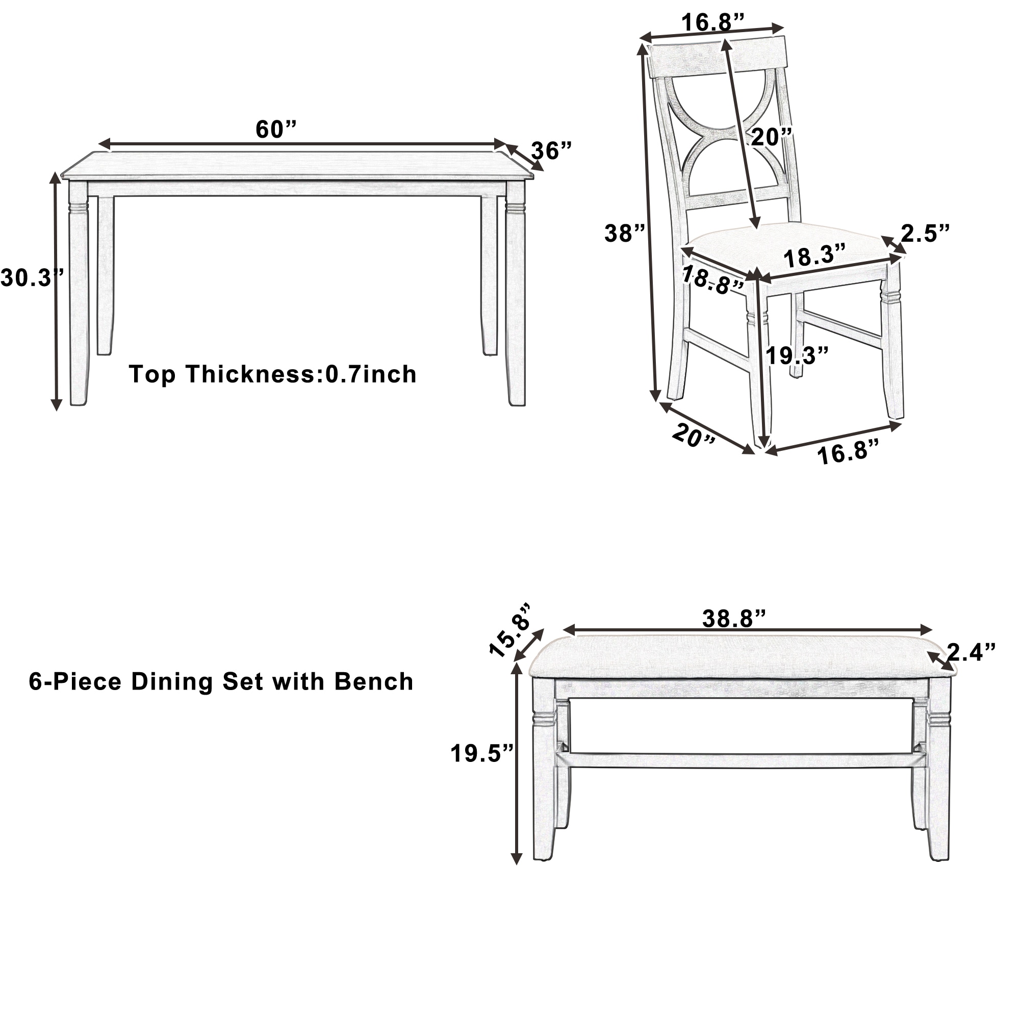 LOVMOR SF-Y-N717S000003K Dining-Sets - View #4