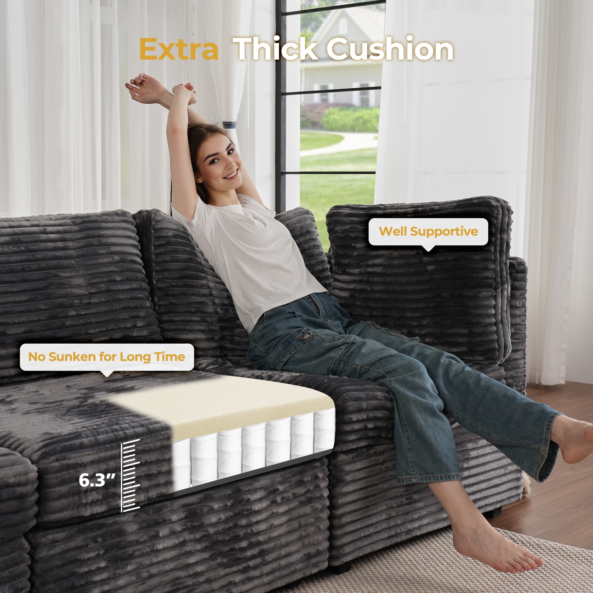 Pouuin SYOM916 Sofas-Loveseats - View #4