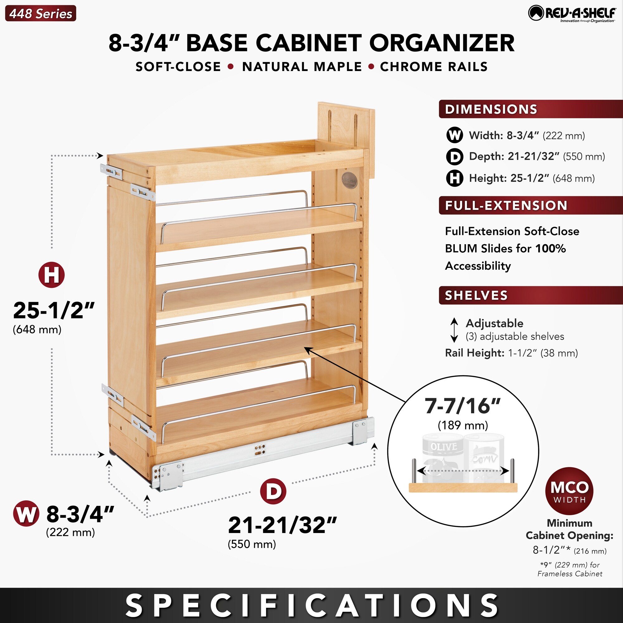 Rev-A-Shelf 252014 Pull-Out-Cabinet-Baskets - View #3