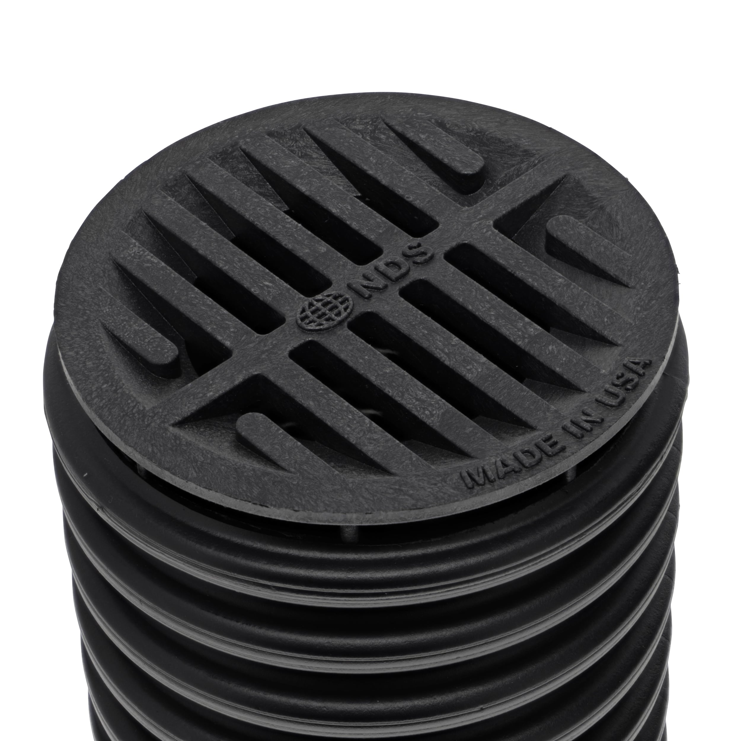 NDS 4 in. Round Drainage Grates for Pipes and Fittings 1-1/2-in L x  4-1/2-in W x 3-in or 4-in dia Grate in the Outdoor Drainage Accessories  department at