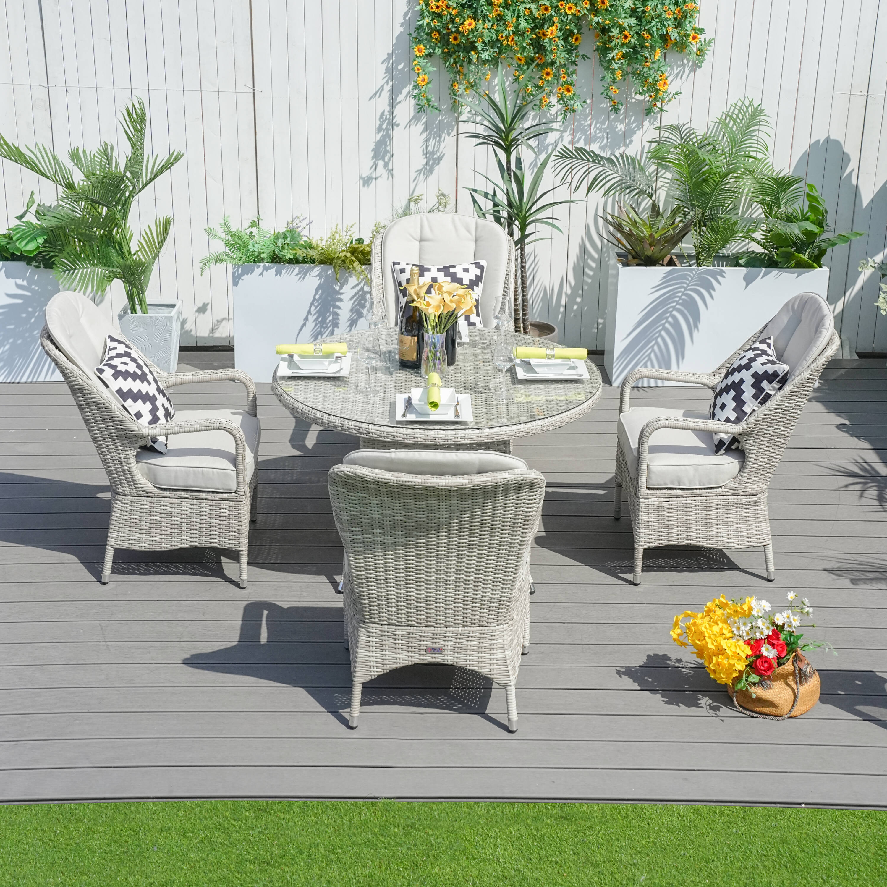 Direct Wicker DWD-1709009-WW Patio-Dining-Sets - View #3