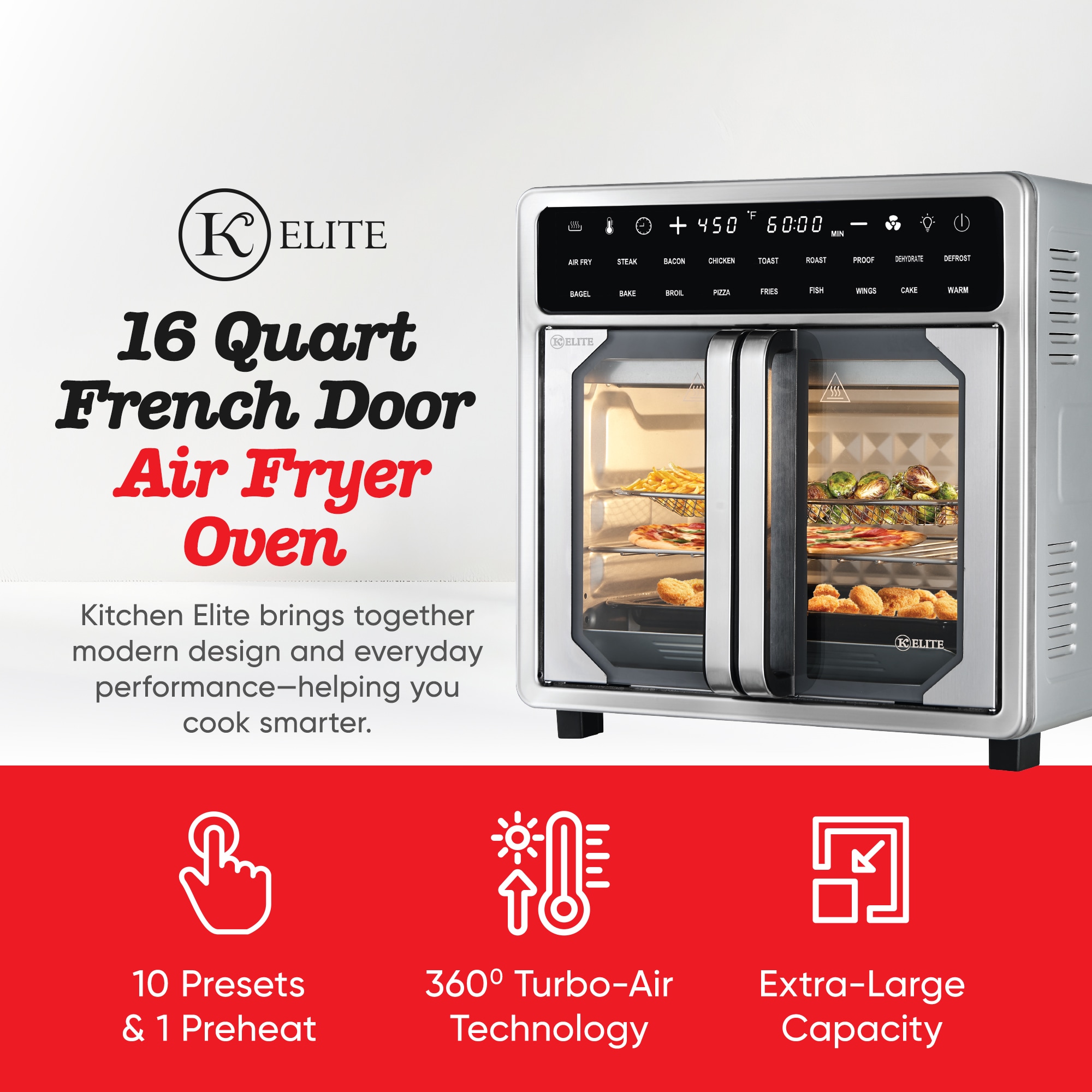 Kitchen Elite KE-AFO-110FD Countertop-Toaster-Ovens - View #3
