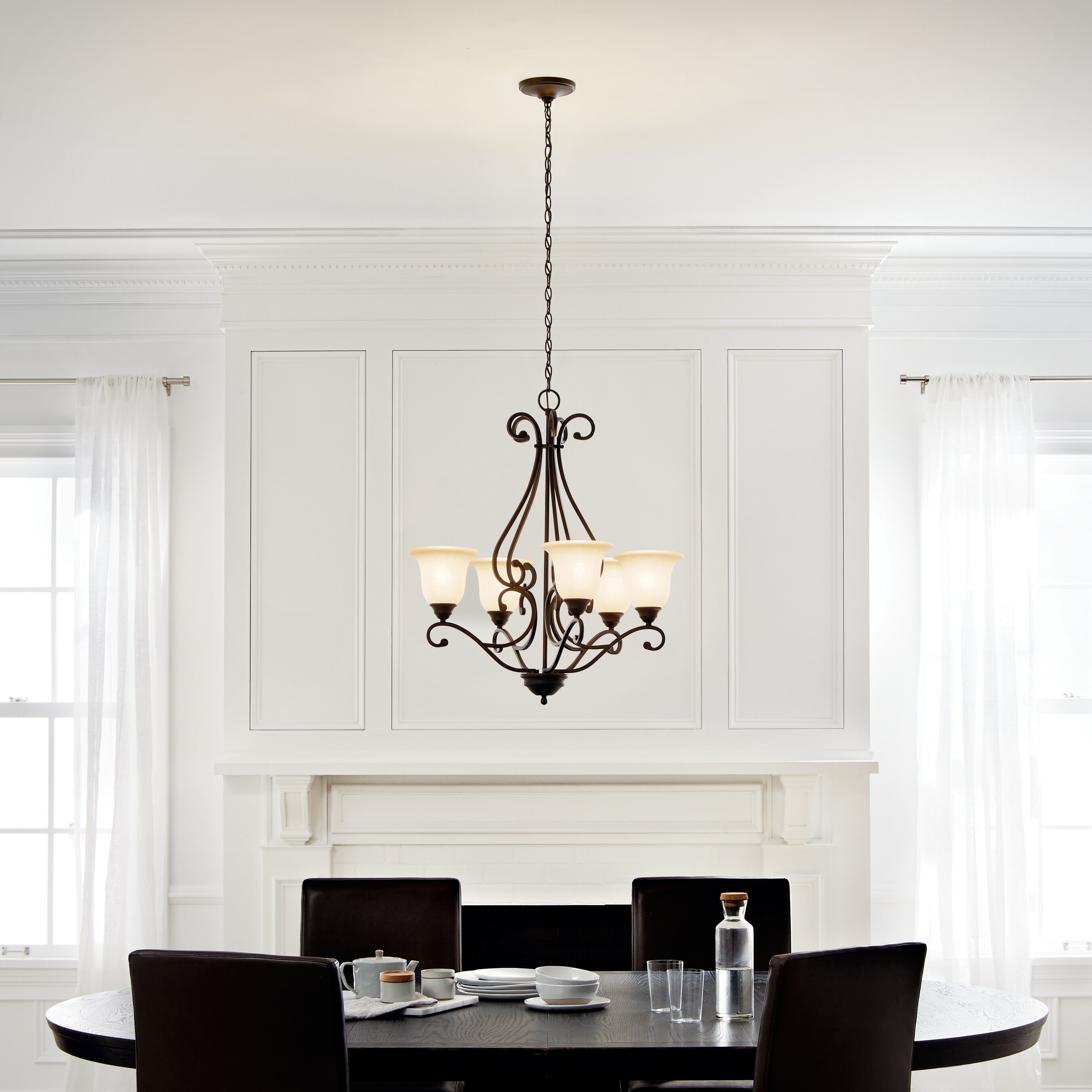 kichler camerena 3 light chandelier