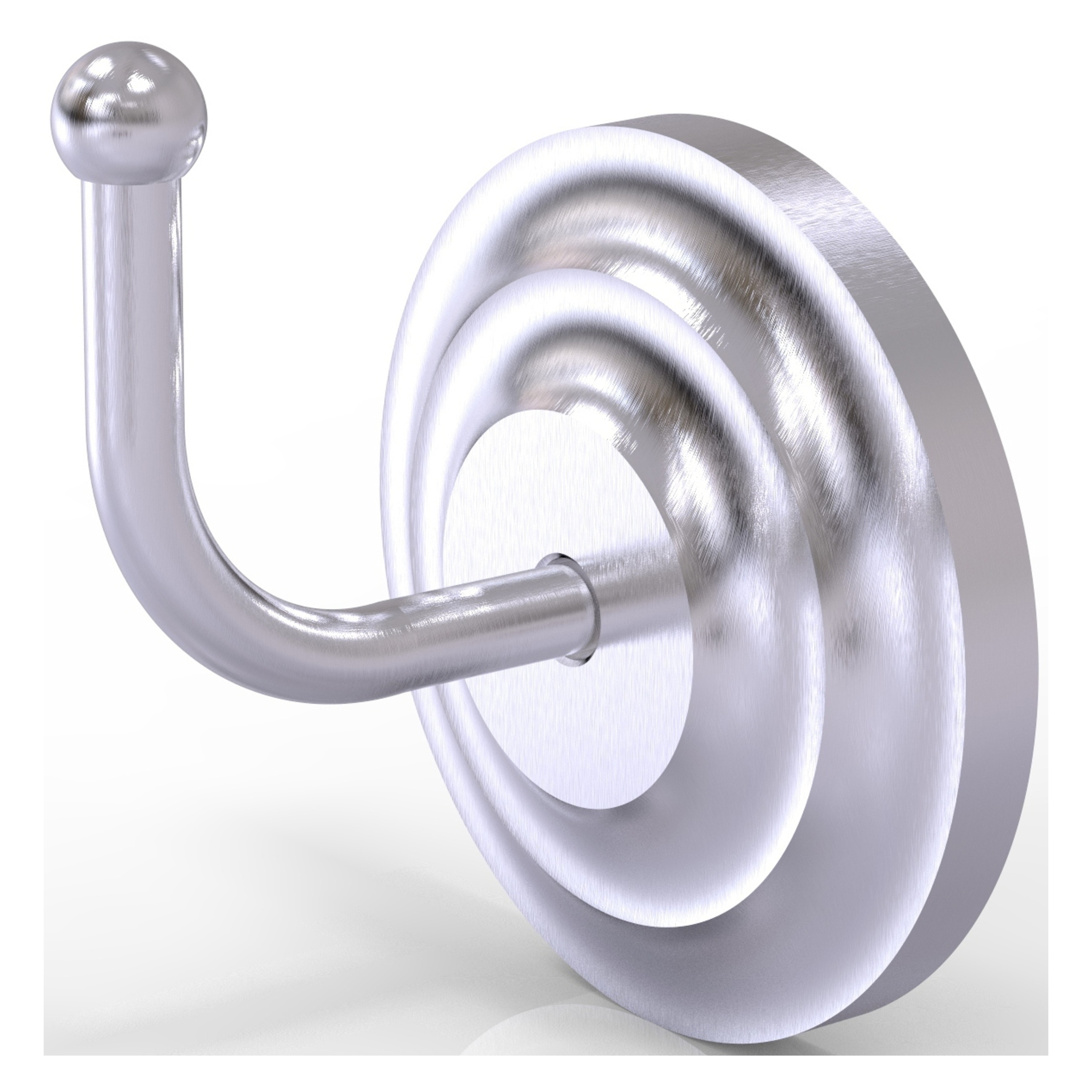 Allied Brass QN-H1-SCH Que New Satin Chrome Single -Hook Wall mount Towel Hook