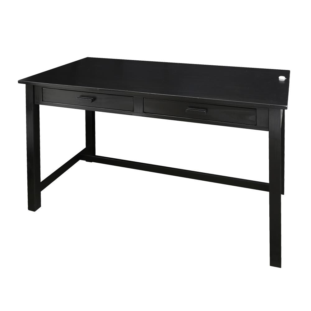 Casual black online computer desk