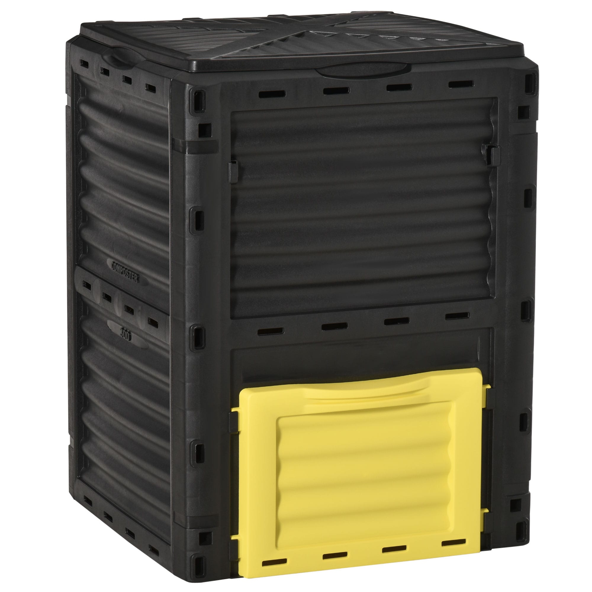 Tinyhomie - Garden Compost Bin 80 Gallon Outdoor Large Capacity Composter Fast Create Fertile Soi...