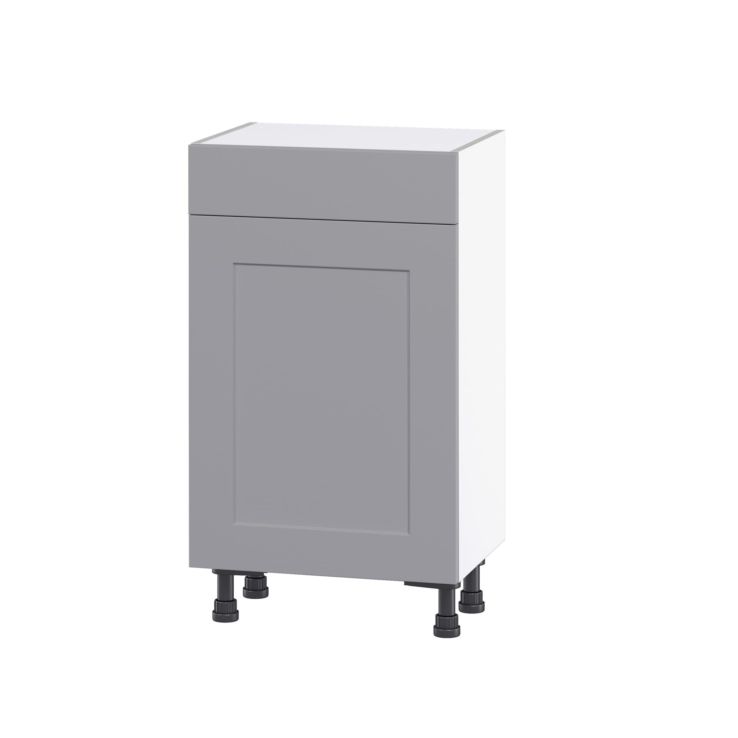 Hugo&Borg DSB1814(L/R)-BM Beaumont 18-in W x 34.5-in H x 14-in D Slate Gray Base Fully assembled Cabinet (Flat Panel Shaker)