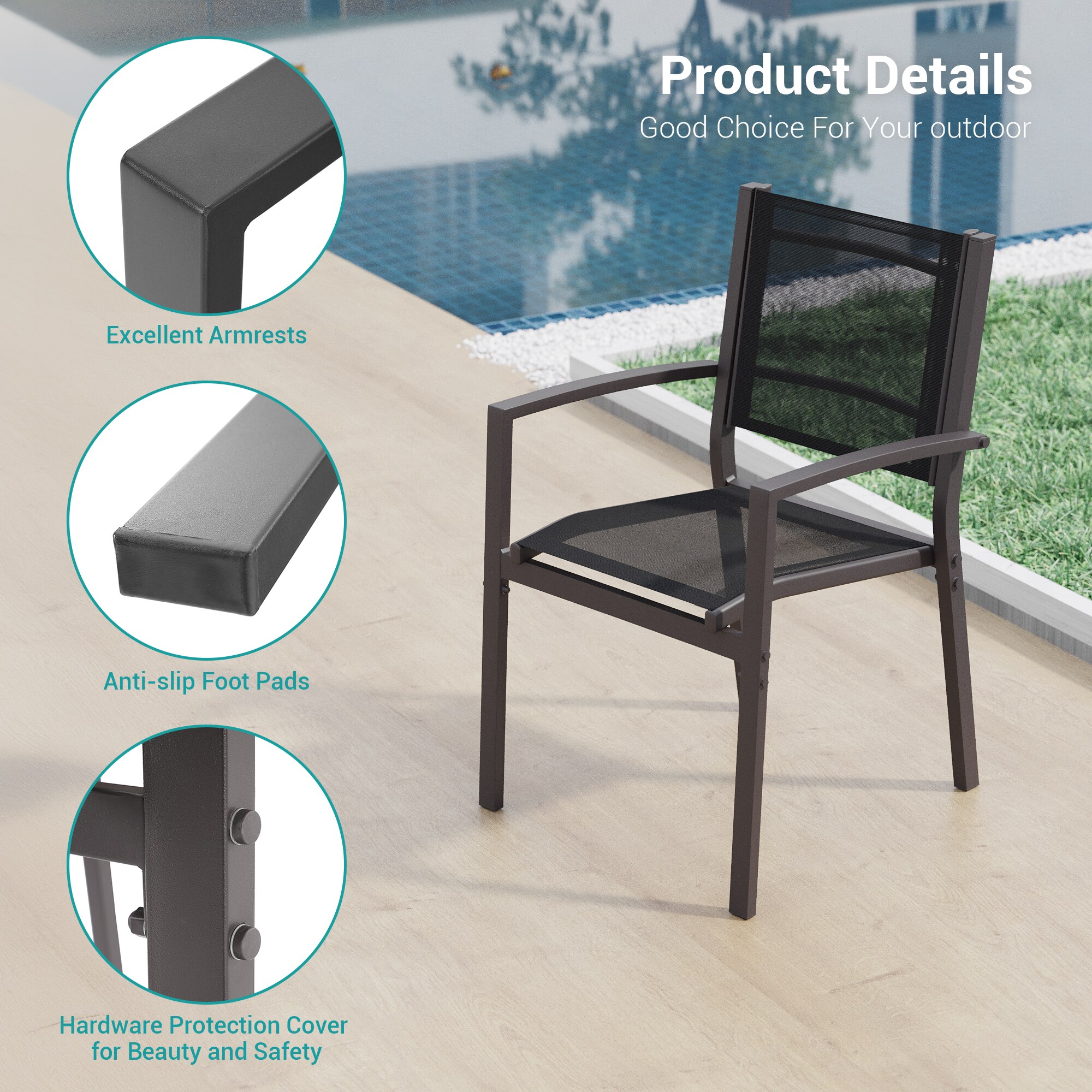 ACEGOSES LW-DS-265-TBK Patio-Conversation-Sets - View #8