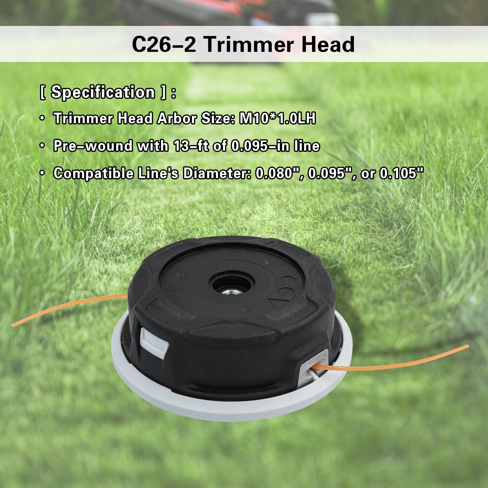 Justincity LJT0814P001 String-Trimmer-Replacement-Heads - View #2