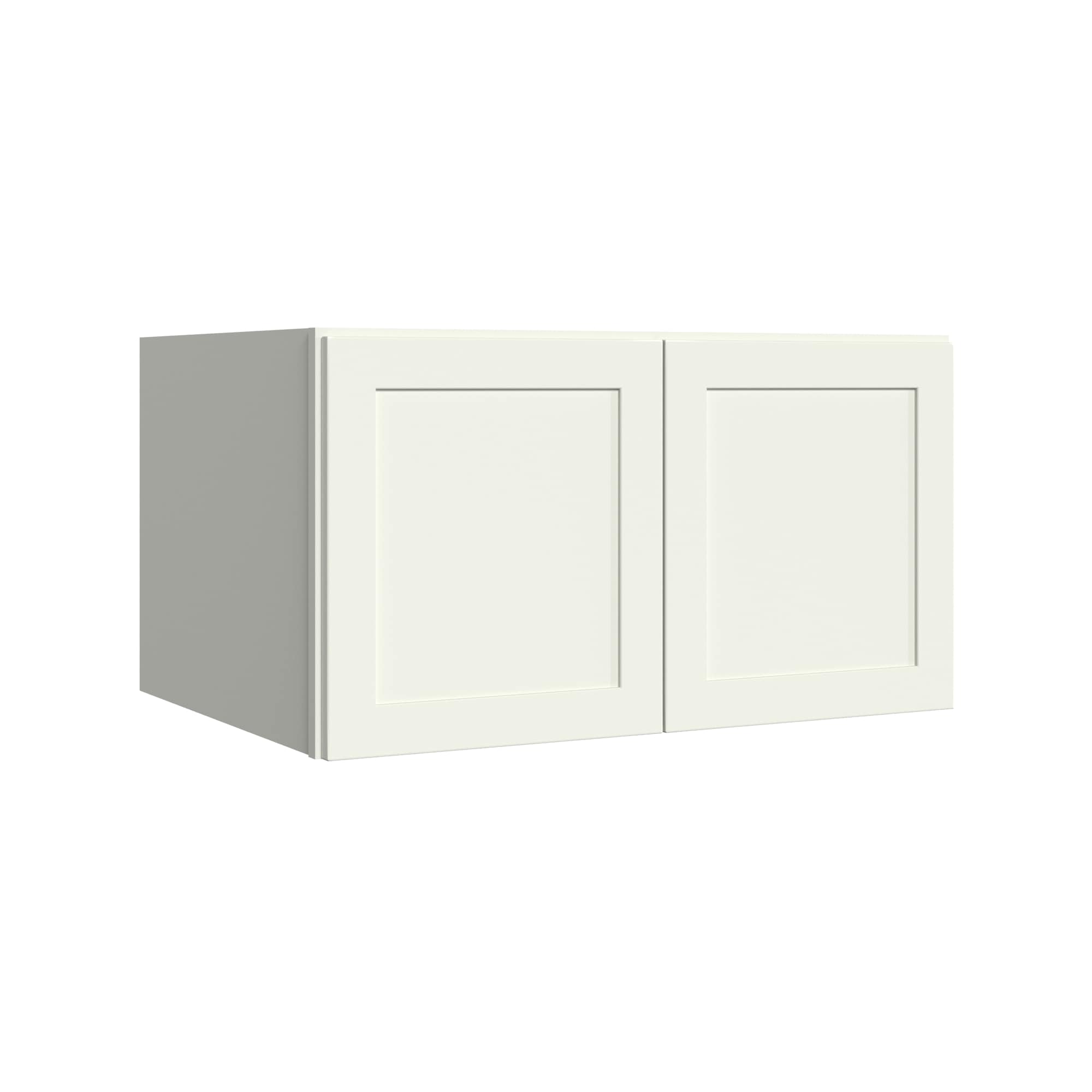 KraftMaid Momentum WR3318G71 Deveron 33-in W x 18-in H x 24-in D Dove White Wall Fully assembled Plywood Cabinet (Recessed Panel Shaker)