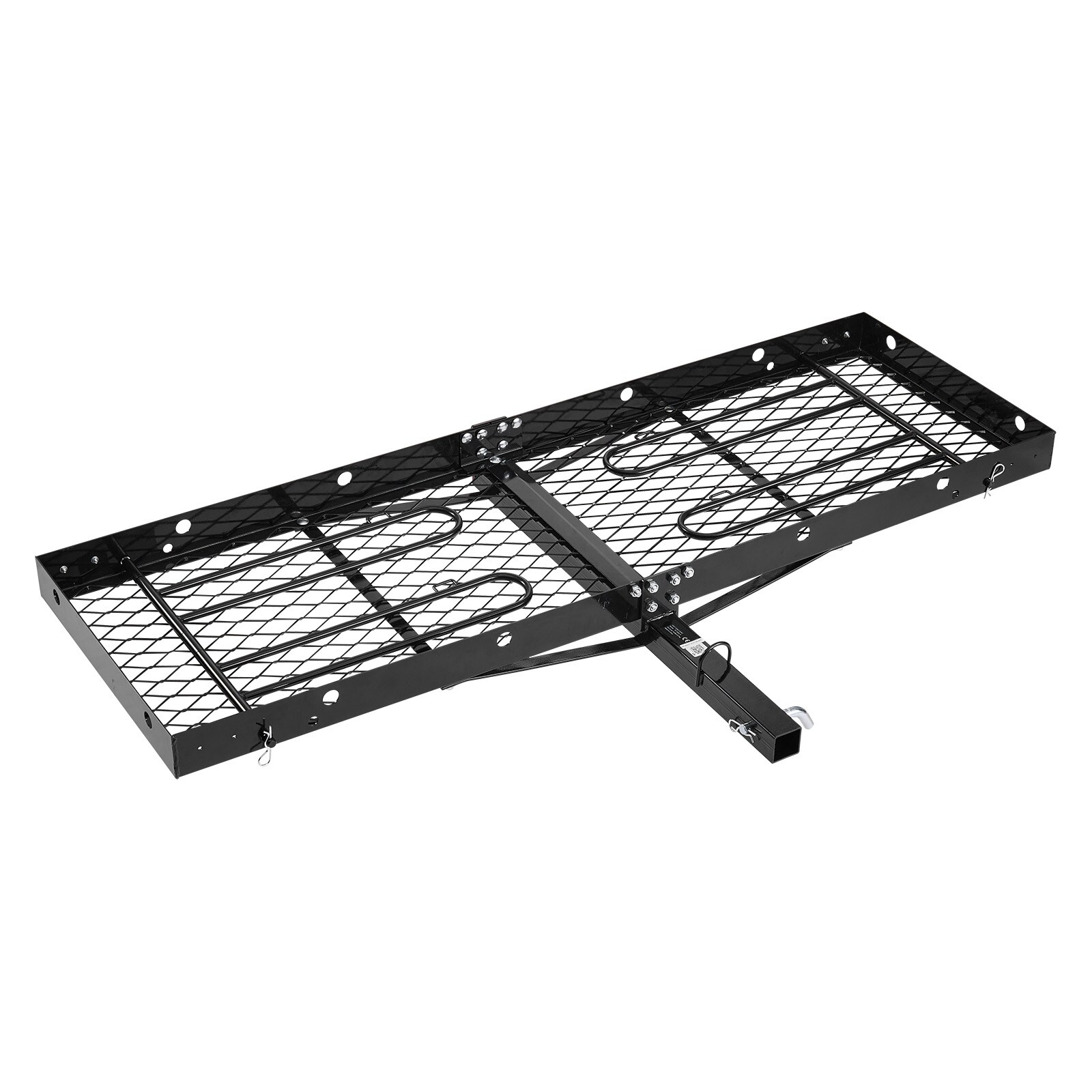 VEVOR - Hitch Cargo Carrier with Bike Racks 62in x 20in x 3in Hitch Mount Cargo Carrier for 2 Mou...