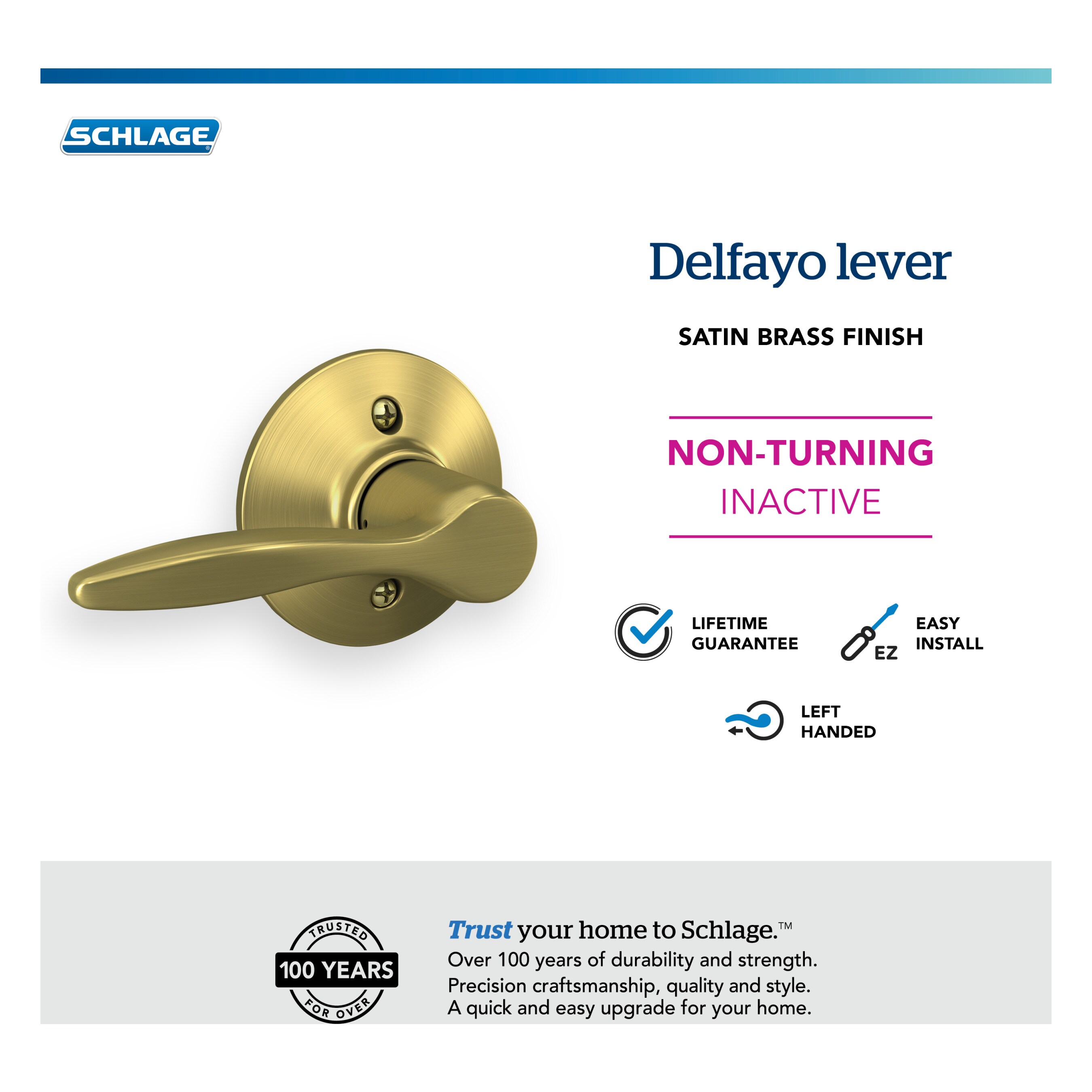 Schlage F170 DEL 608 LH Door-Handles - View #3