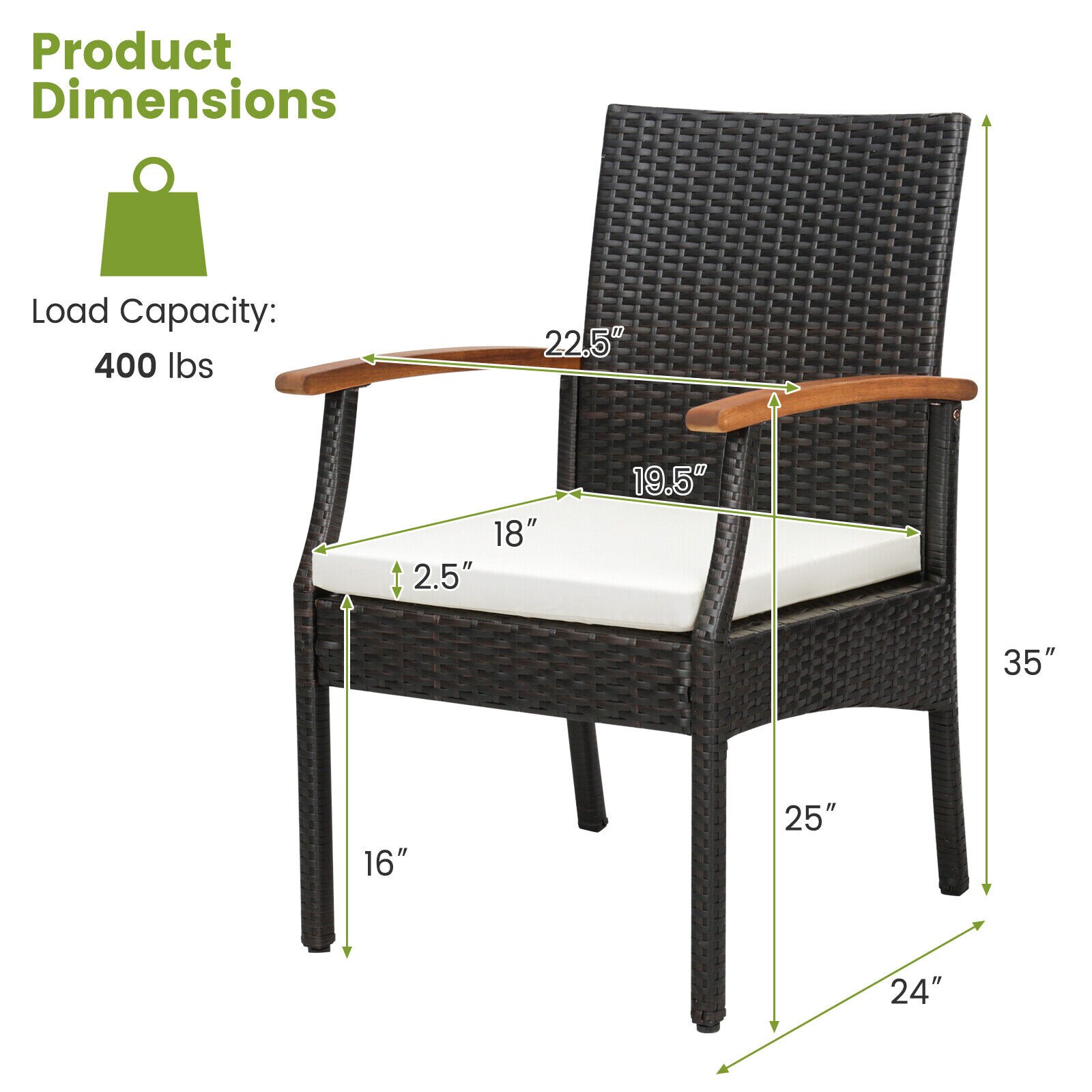 Forclover HBV-HW577 Patio-Chairs - View #8