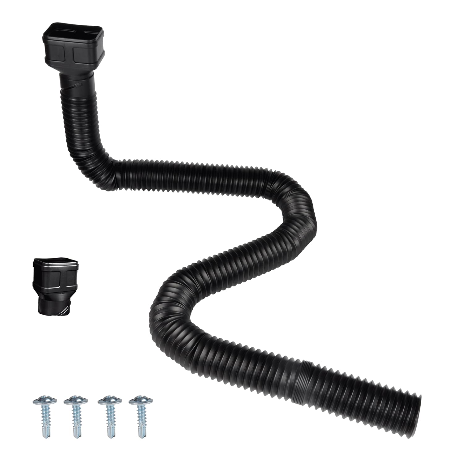 Etokfoks 16 5ft Flexible Downspout Extension Pipe for 2x3 and 3x4 ...