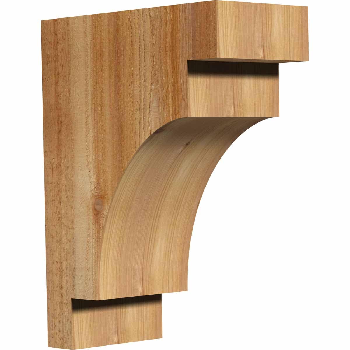 Ekena Millwork COR06X12X16MED00RWR 6-in x 12-in x 16-in Mediterranean Unfinished Western red cedar Wood Paintable/Stainable Corbel