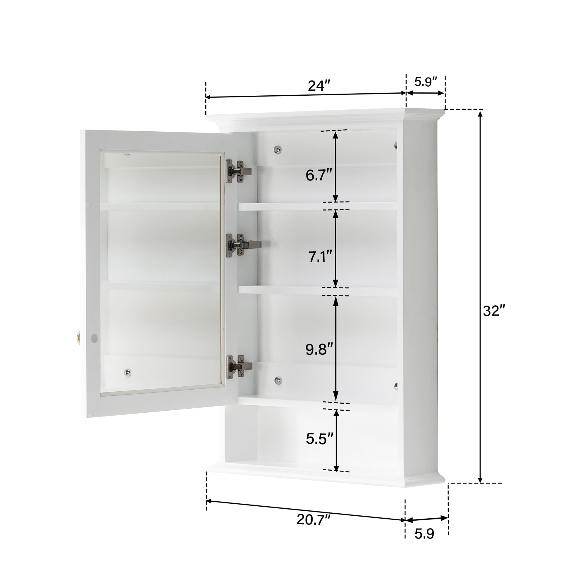 Forclover JSEX4024LM-2B Bathroom-Medicine-Cabinets - View #10