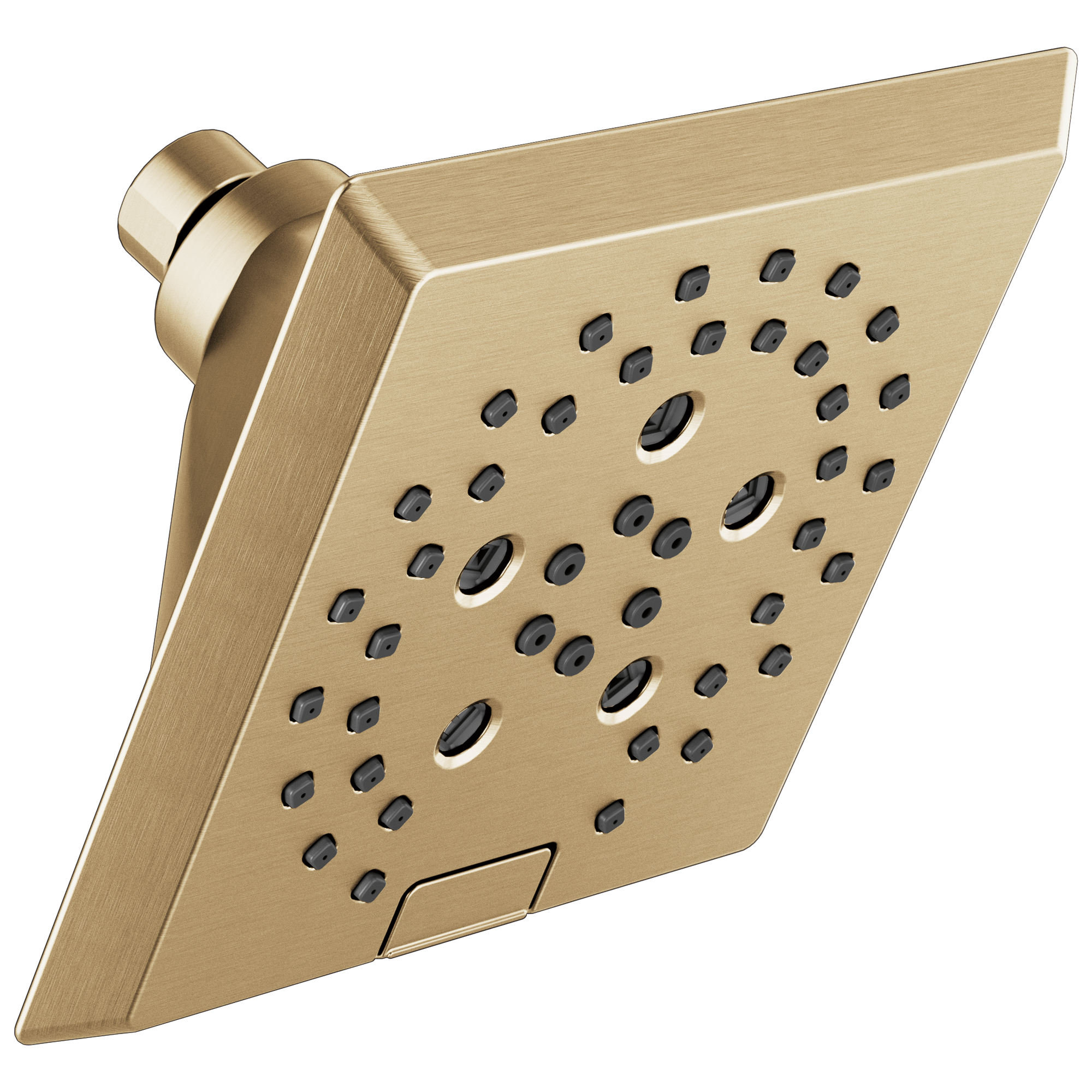 Delta 52664-CZ-PR Universal Showering Components 5.0 -Spray Lumicoat Champagne Bronze 5.8125-in Square Fixed High Pressure Rain Shower Head 1.75 GPM